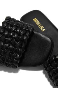 Tulum Sun Slip On Sandals - Black sold by Miss Lola