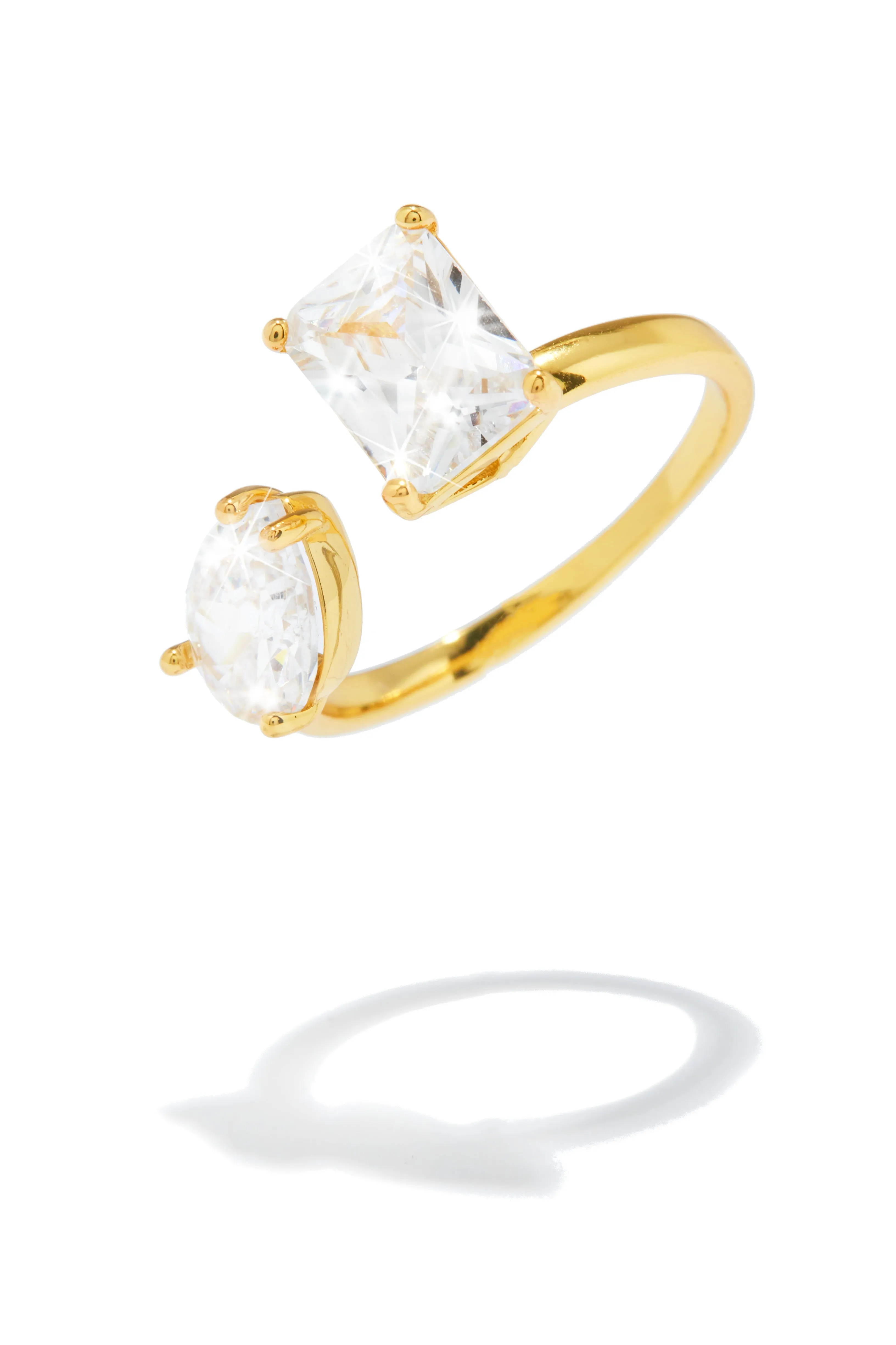 Melina Embellished Wrap Ring - Gold sold by Miss Lola product image thumbnail 4