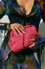Sea You Soon Woven Straw Crossbody Handbag - Fuchsia sold by Miss Lola