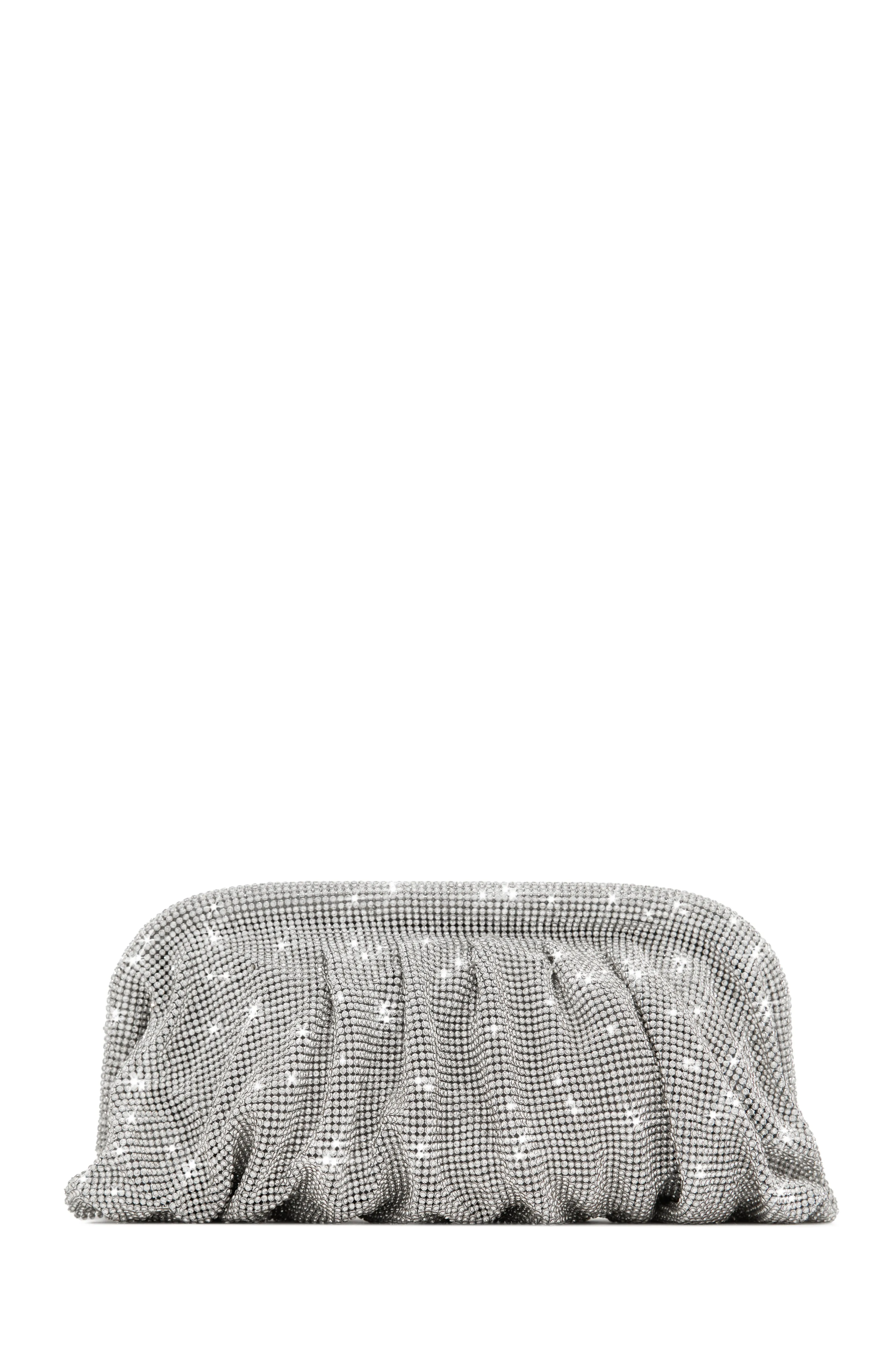 Gala Nights Embellished Clutch Bag - Silver sold by Miss Lola product image thumbnail 3