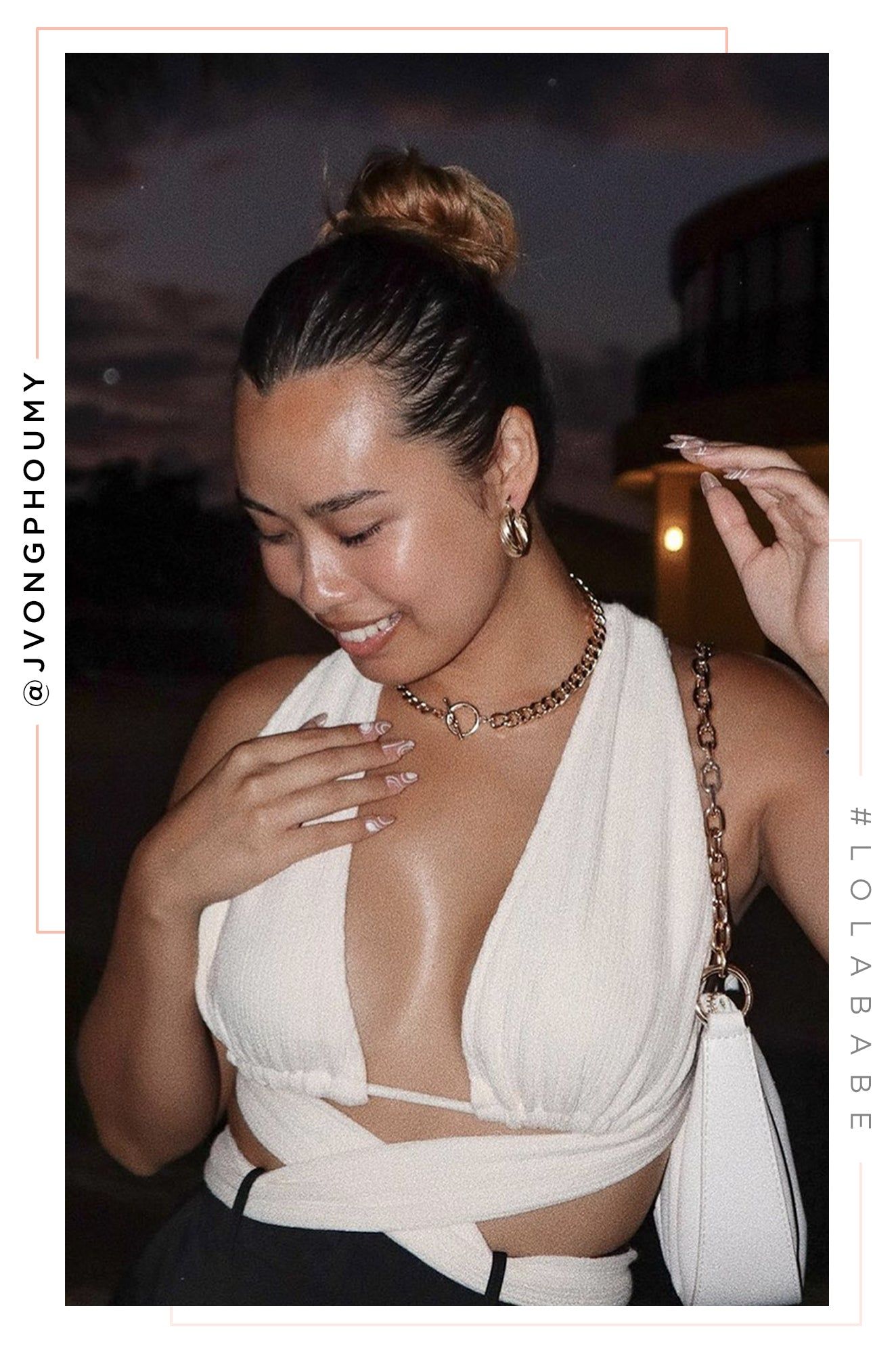 Perfect Vacay KNIT WRAP TOP - Cream sold by Miss Lola product image thumbnail 3