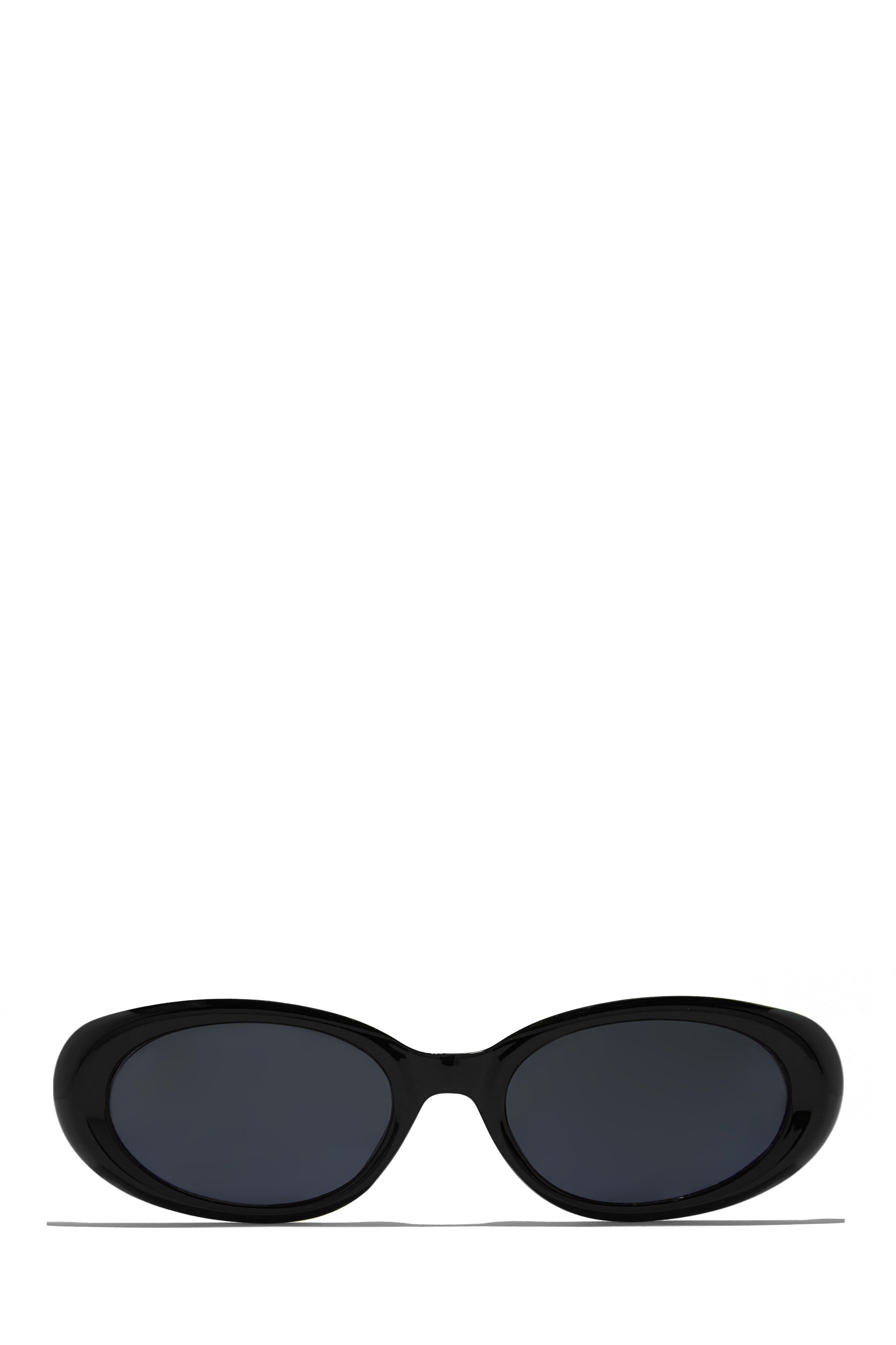 Skyline Views Oval Shaped Sunglasses - Black sold by Miss Lola product image thumbnail 3