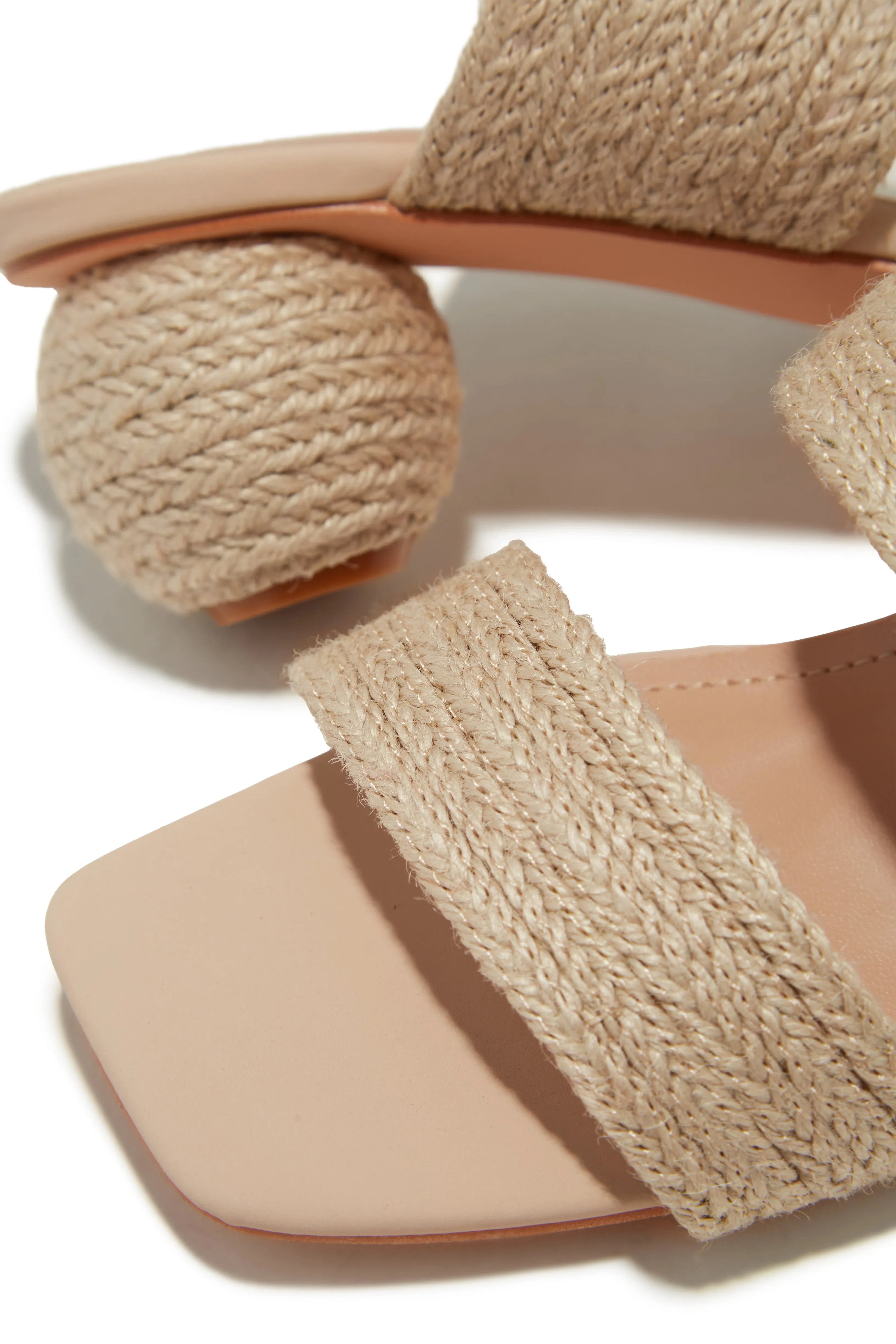 Alexis Sphere Heel Mules - Natural sold by Miss Lola product image thumbnail 3