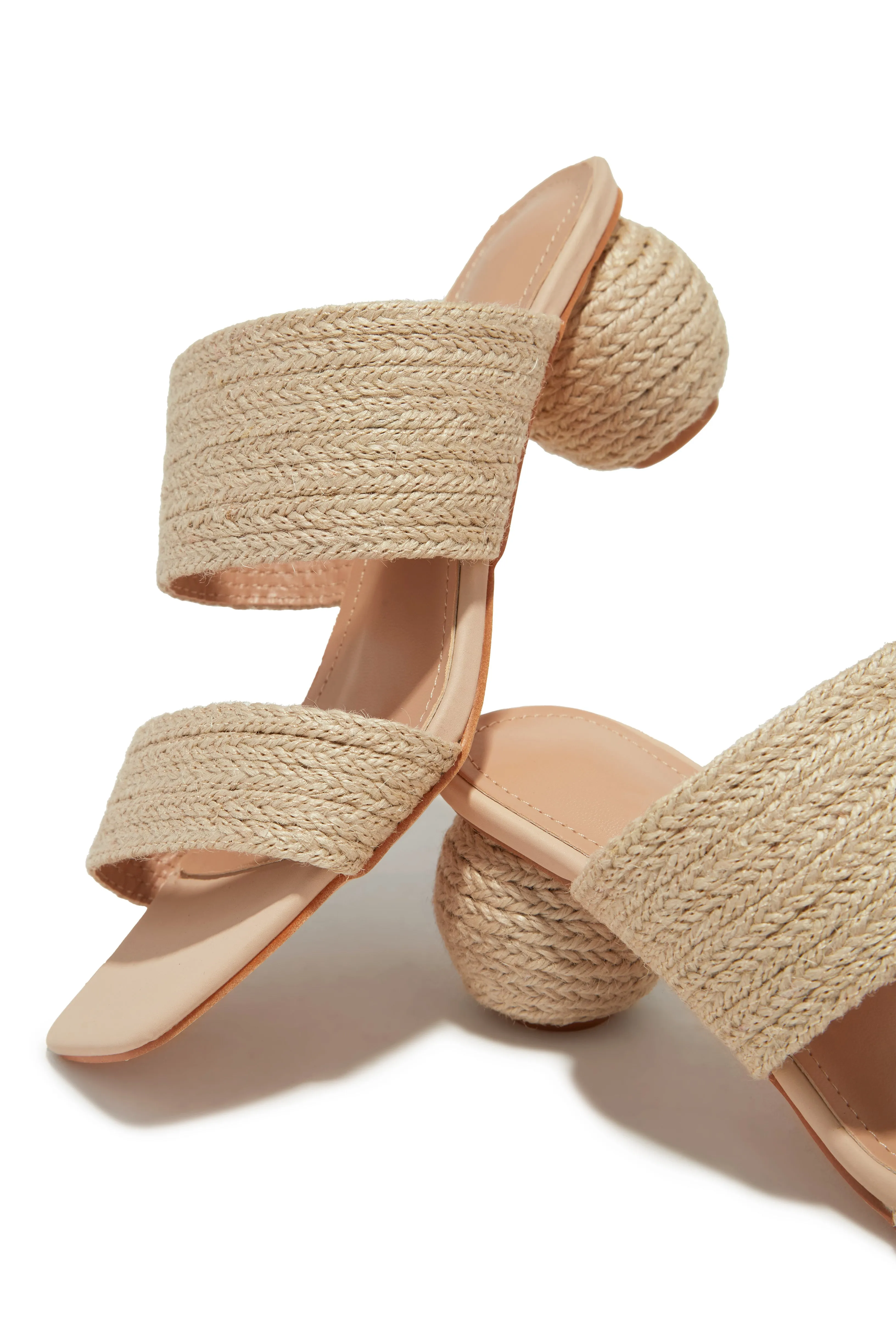 Alexis Sphere Heel Mules - Natural sold by Miss Lola product image thumbnail 4