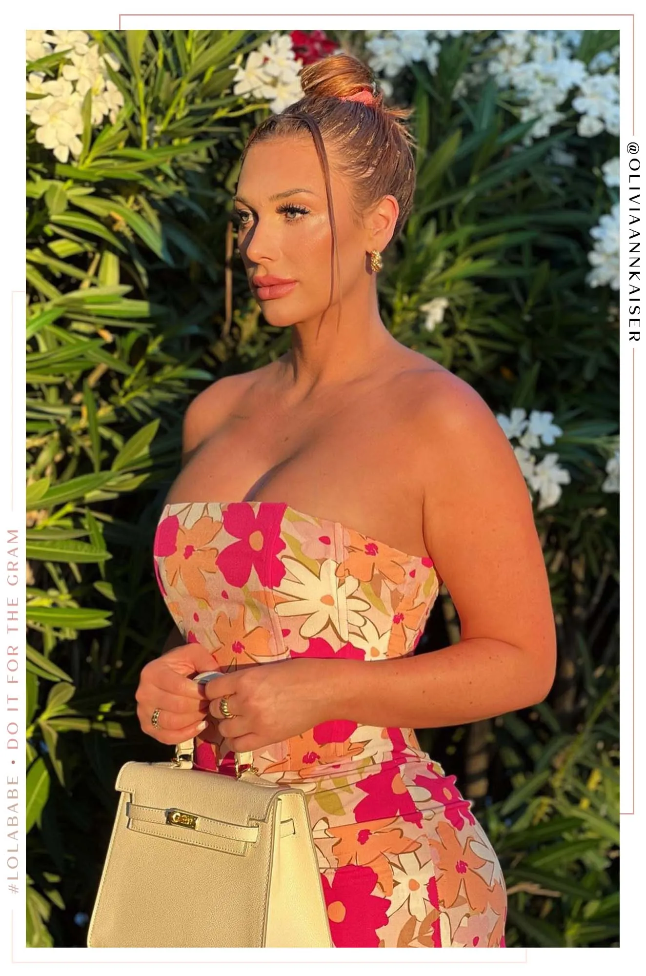 Erica Structured Top Handle Bag - Bone sold by Miss Lola product image thumbnail 2