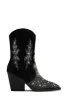 Limited Edition Embellished Cowgirl Boots - Black sold by Miss Lola