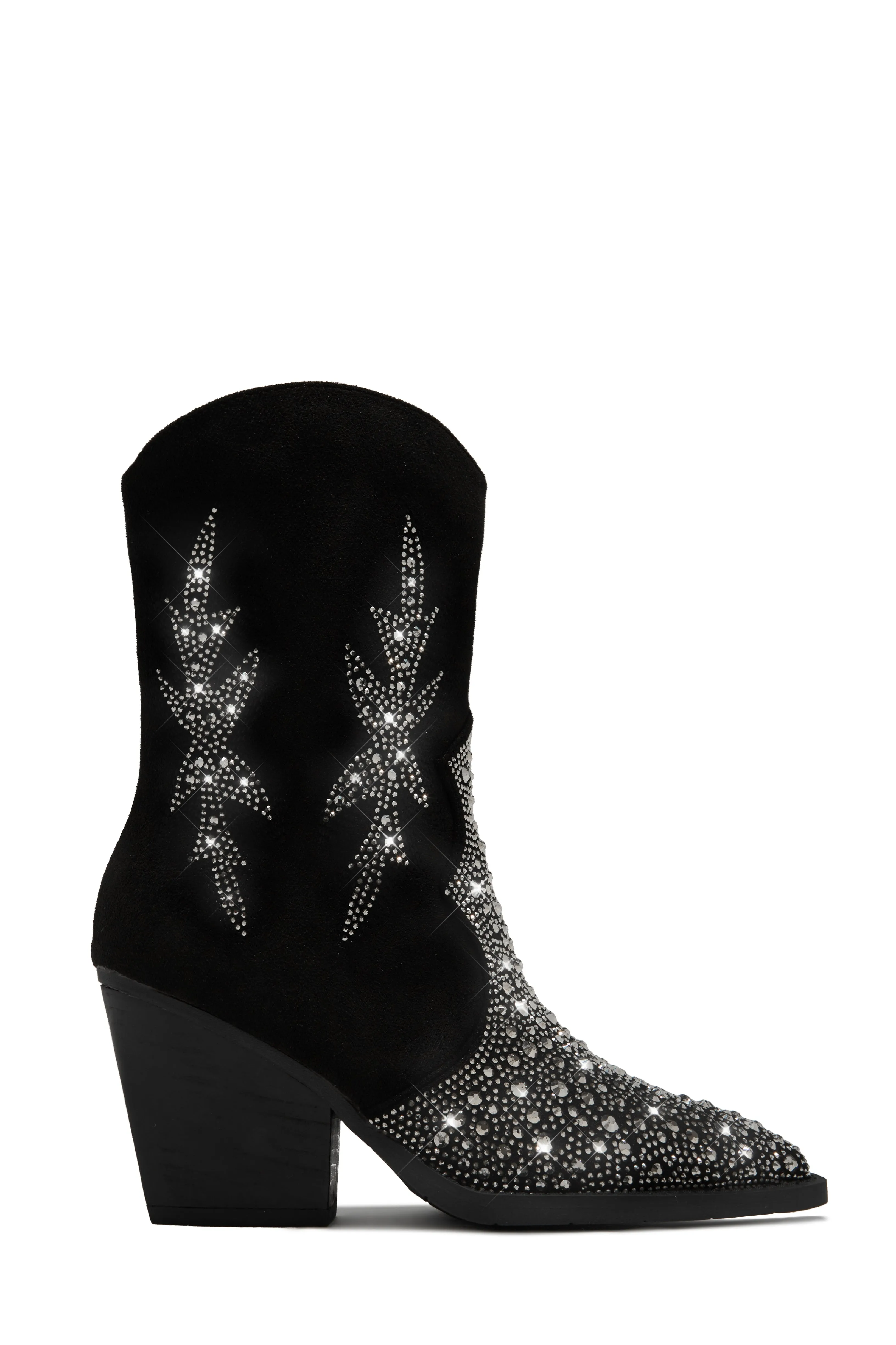 Limited Edition Embellished Cowgirl Boots - Black sold by Miss Lola product image thumbnail 2