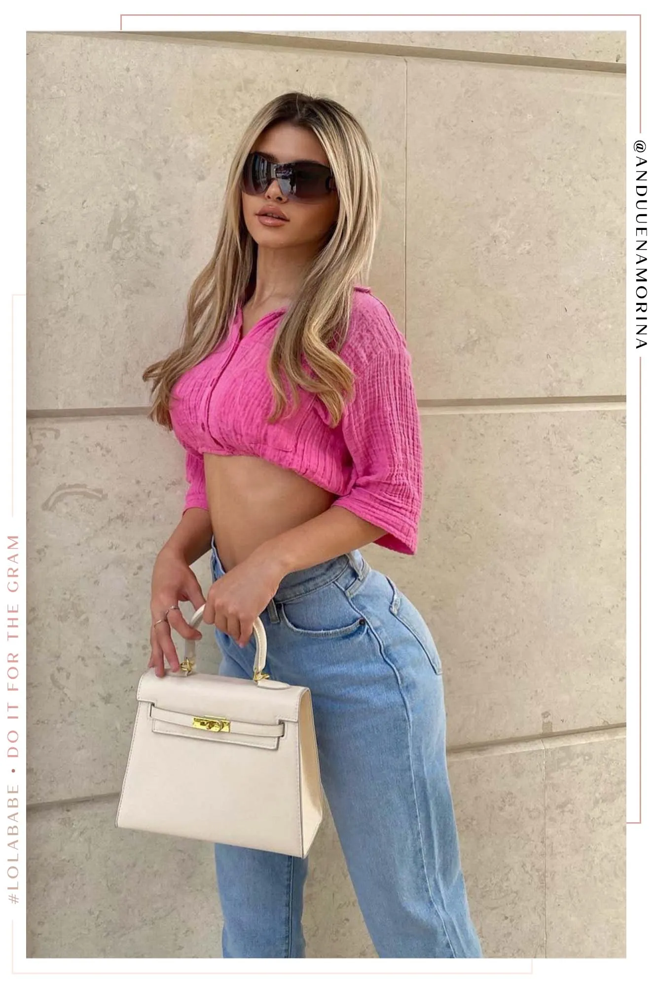 Erica Structured Top Handle Bag - Bone sold by Miss Lola product image thumbnail 4