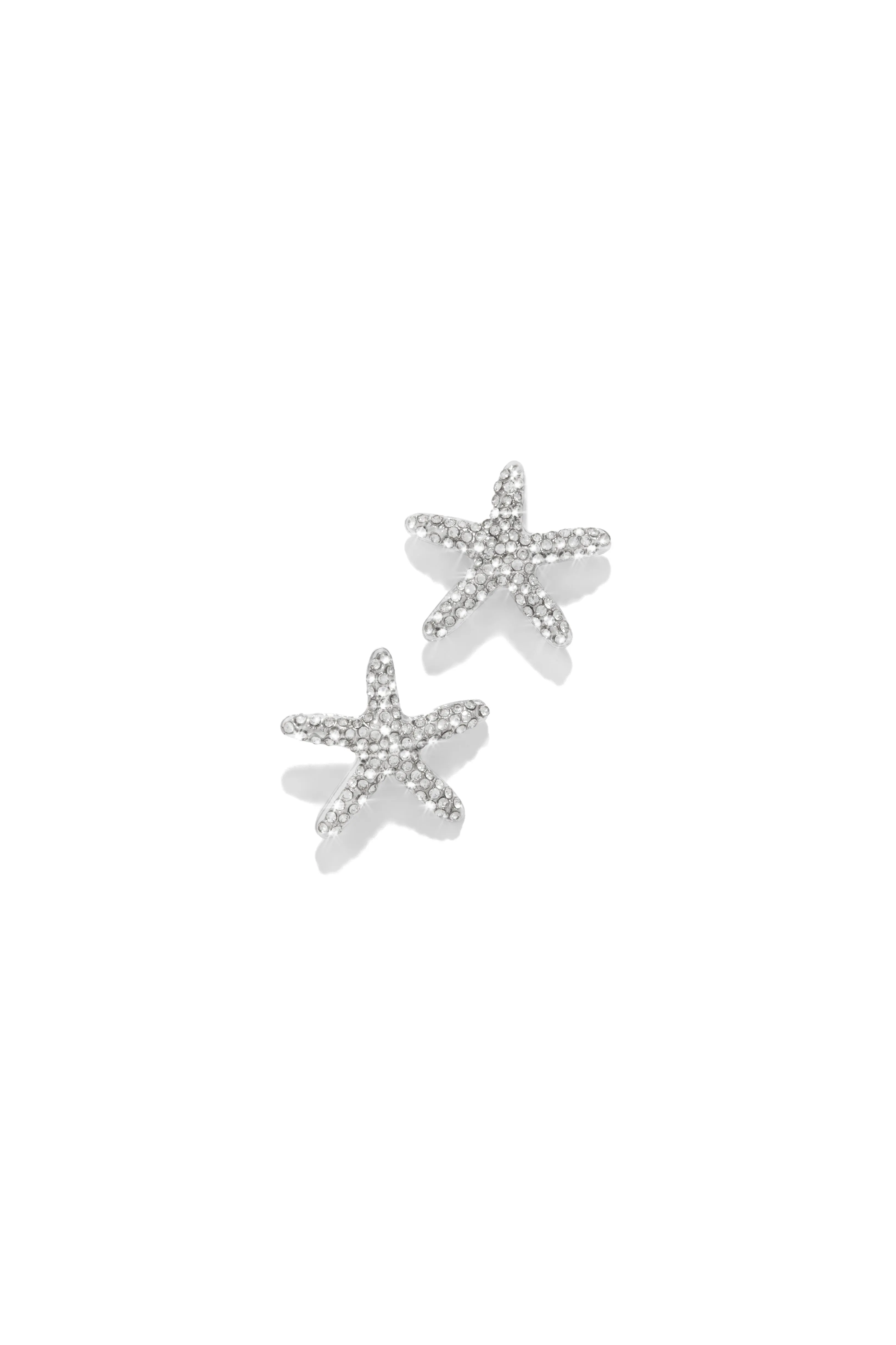 Stellar Night Embellished Starfish Earrings - Silver sold by Miss Lola product image thumbnail 3