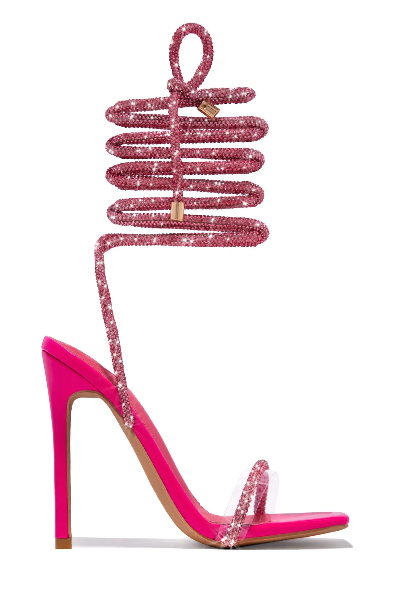 Sofia Embellished Lace Up Heels - Black sold by Miss Lola product image thumbnail 5