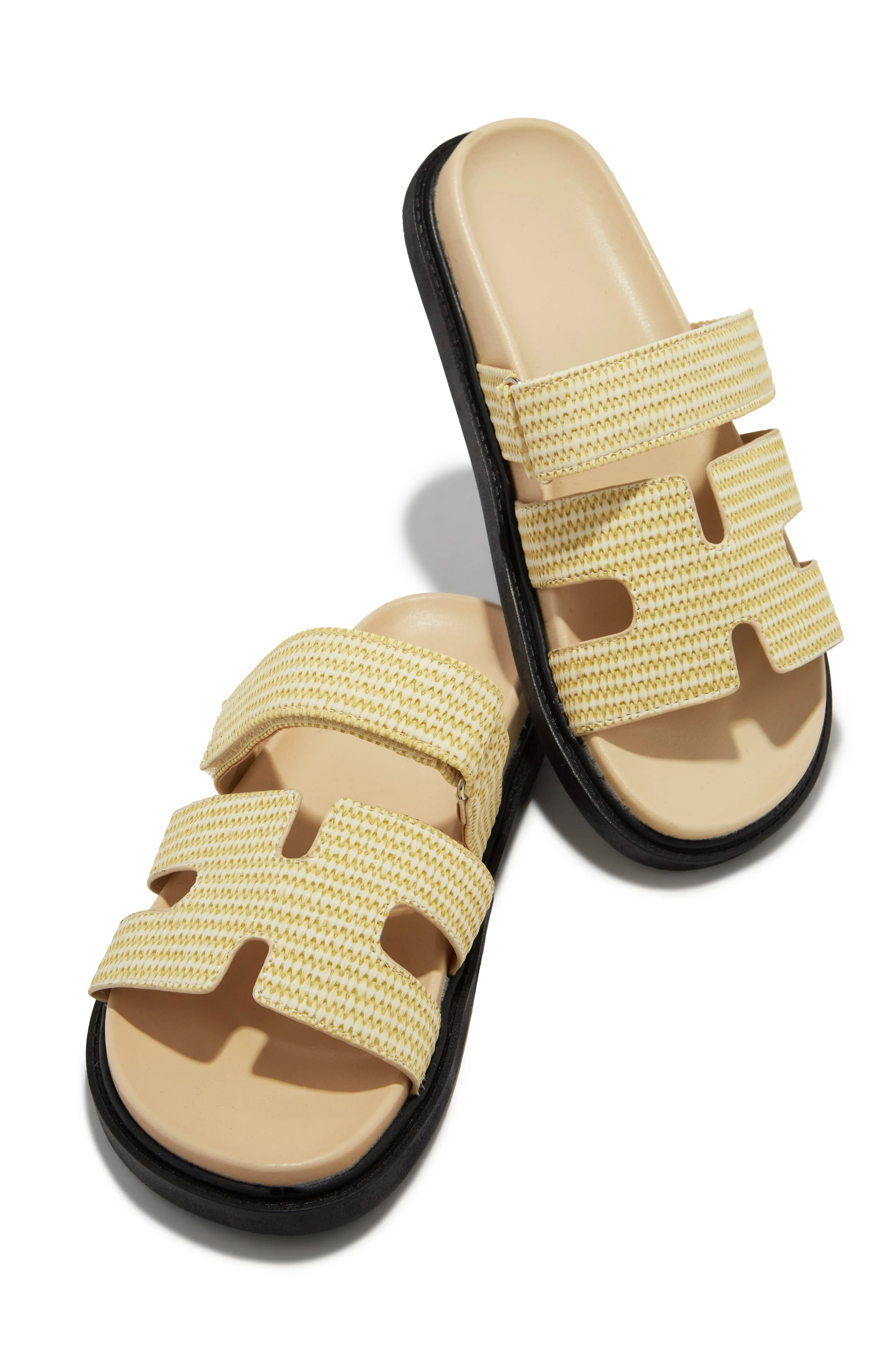 Sun Kissed Slip On Sandals - Natural sold by Miss Lola