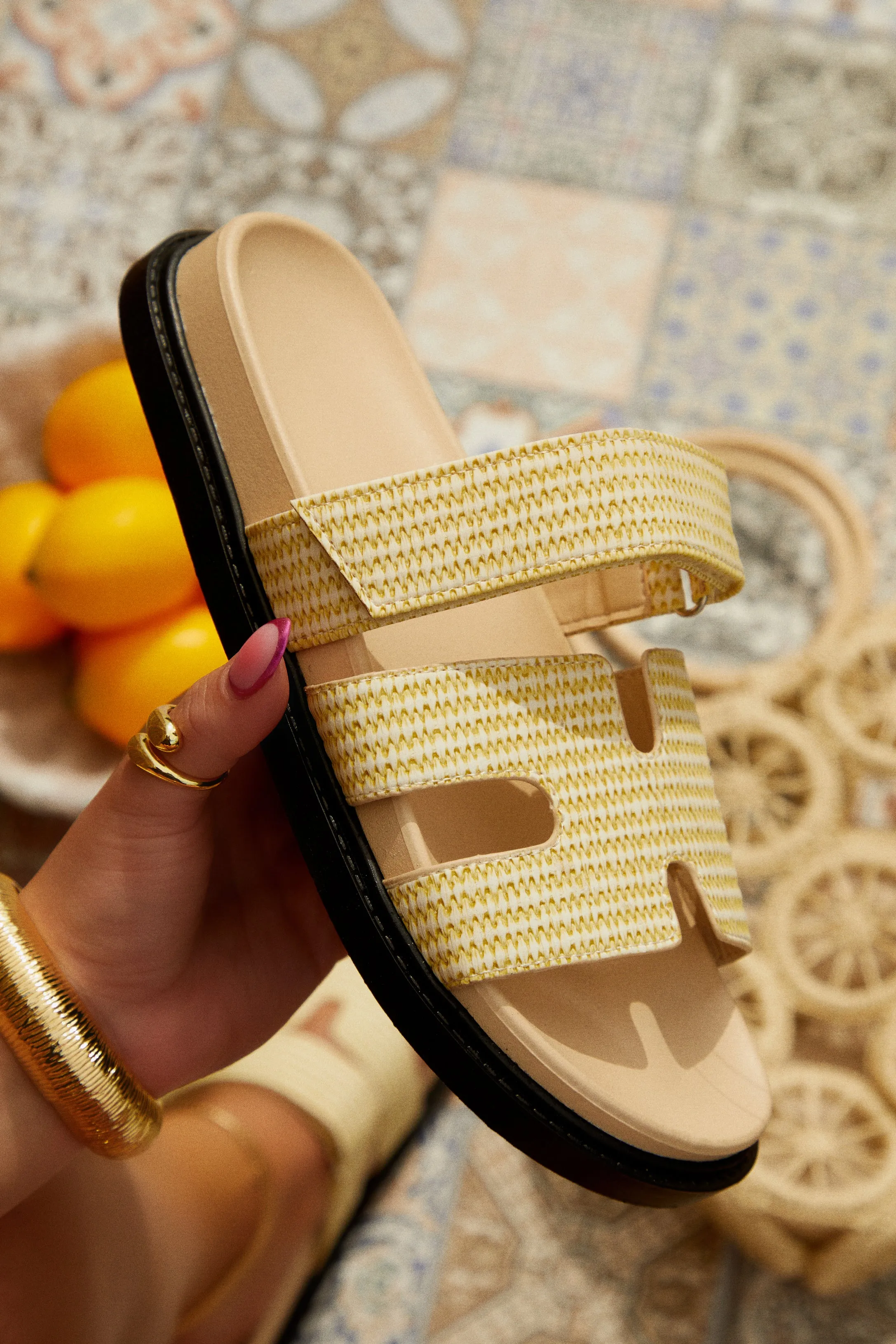 Sun Kissed Slip On Sandals - Natural sold by Miss Lola product image thumbnail 5