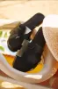 Bianka Slip On Sandals - Black sold by Miss Lola