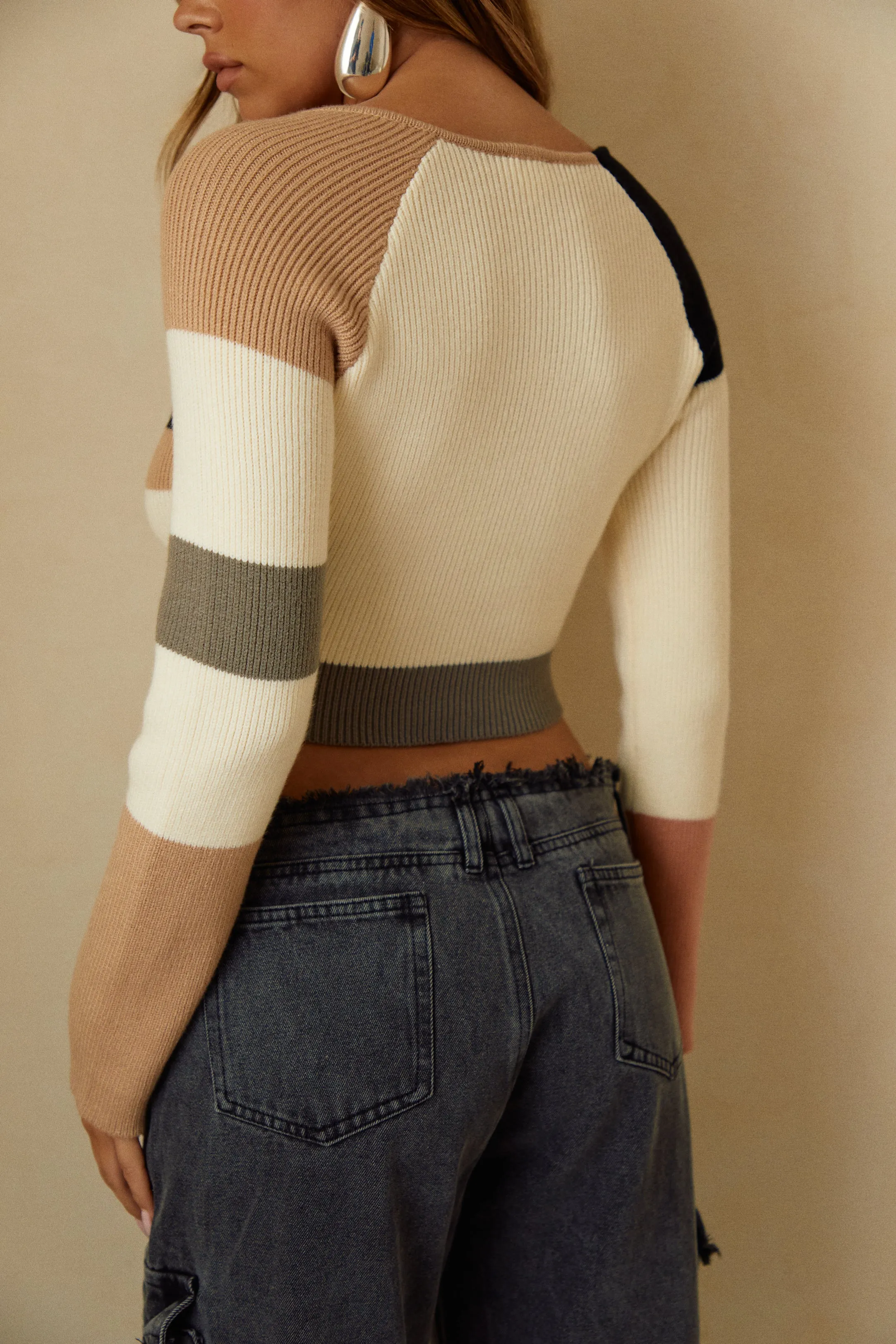 Avery Striped Knit Top - Multi sold by Miss Lola product image thumbnail 4