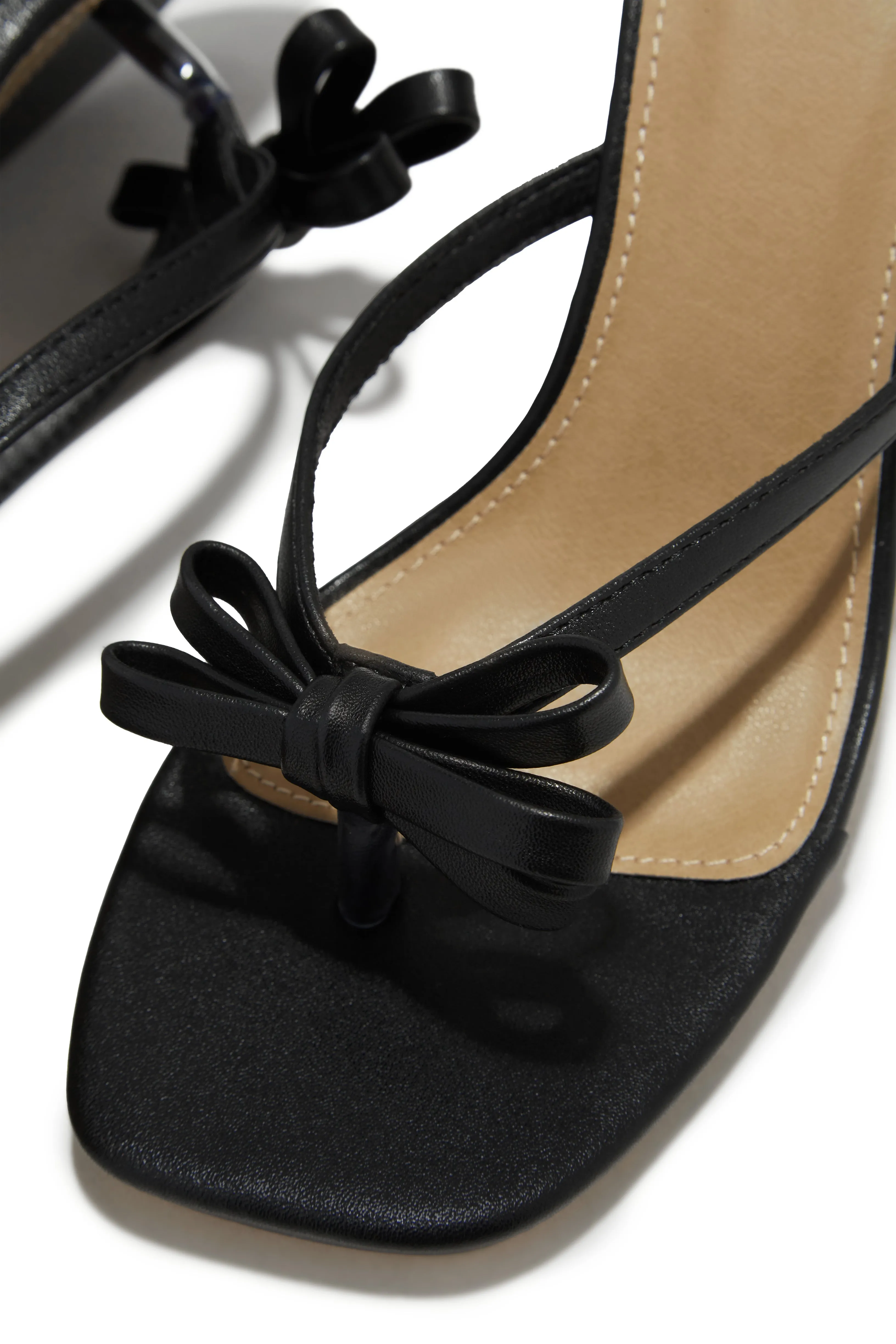 Sofie Coquette Mule Heels - Black sold by Miss Lola product image thumbnail 4