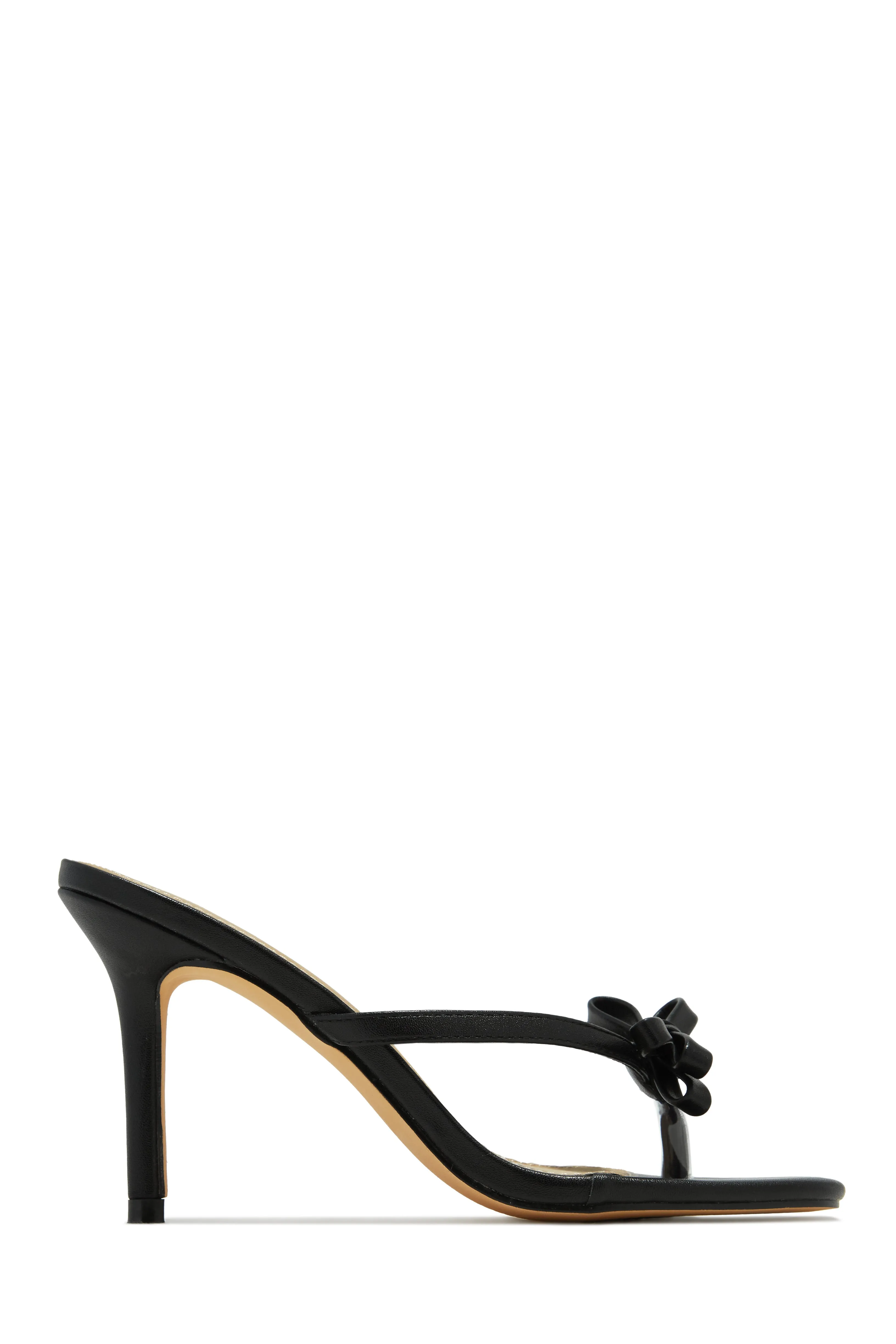 Sofie Coquette Mule Heels - Black sold by Miss Lola product image thumbnail 5