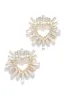 Emelie Heart Statement Earring - Pink sold by Miss Lola
