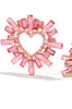 Emelie Heart Statement Earring - Pink sold by Miss Lola