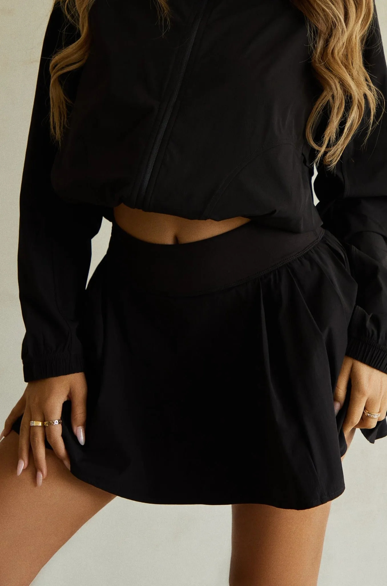 Love All High Waist Tennis Skirt - Black sold by Miss Lola