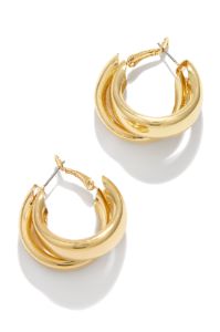 Georgina Chunky Hoop Earring - Gold sold by Miss Lola