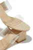 Yara Clear Strap Block Mid Heel Mules - Natural sold by Miss Lola