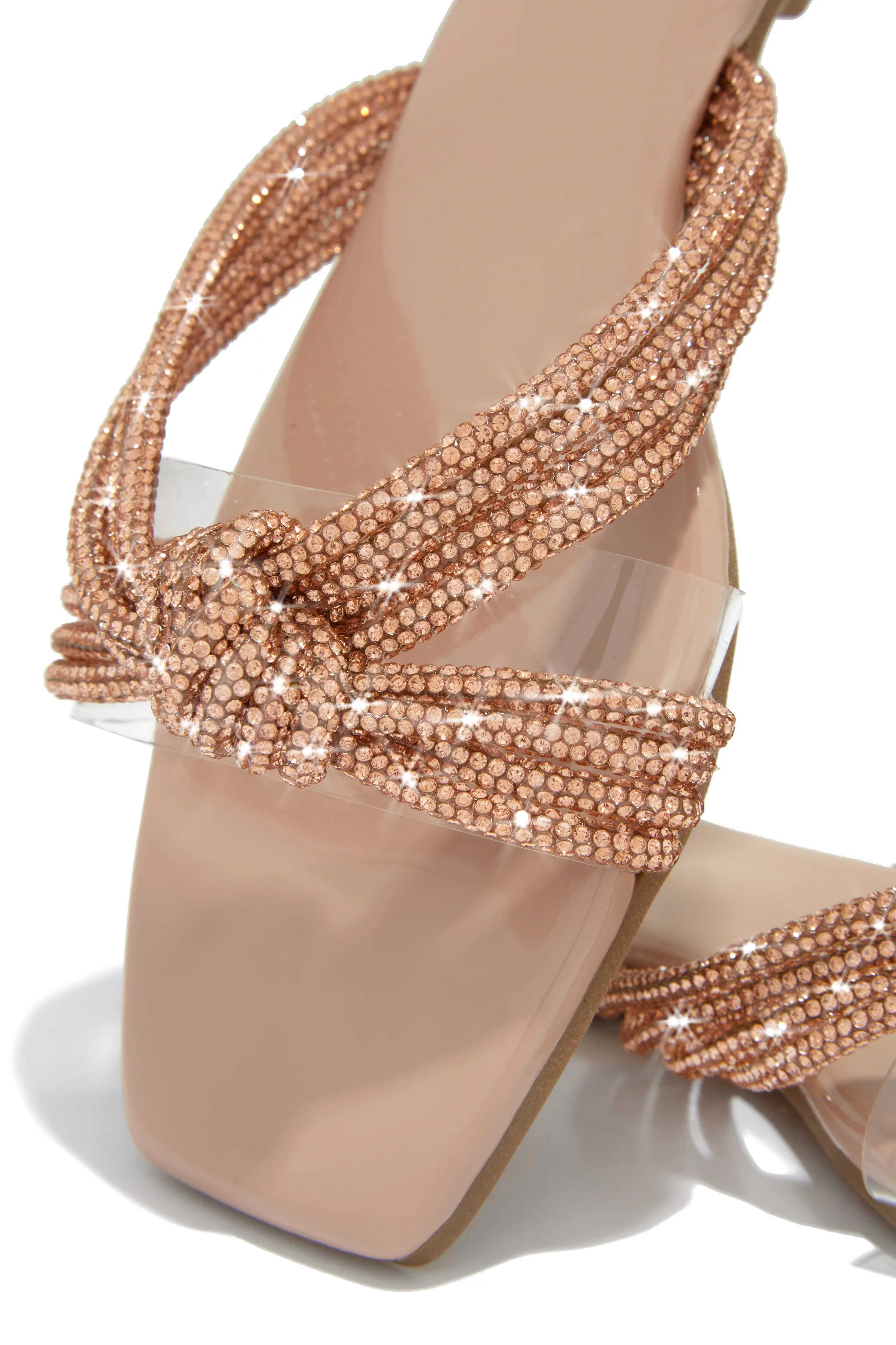 Cozumel Embellished Slip On Sandals - Nude sold by Miss Lola product image thumbnail 2