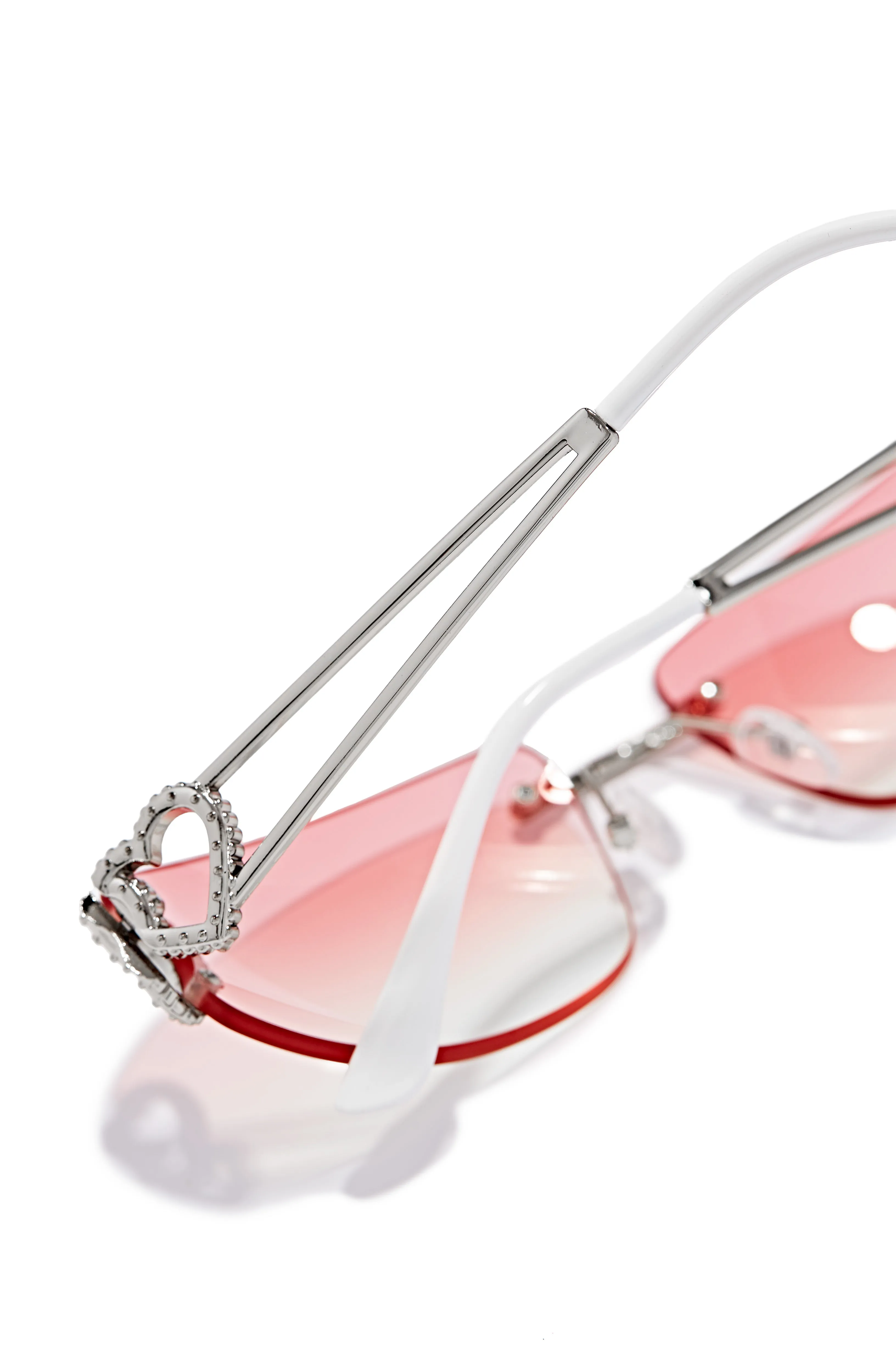 Summer Lover Rimless Sunglasses - Pink sold by Miss Lola product image thumbnail 2