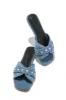 Aya Slip On Sandals - Denim sold by Miss Lola