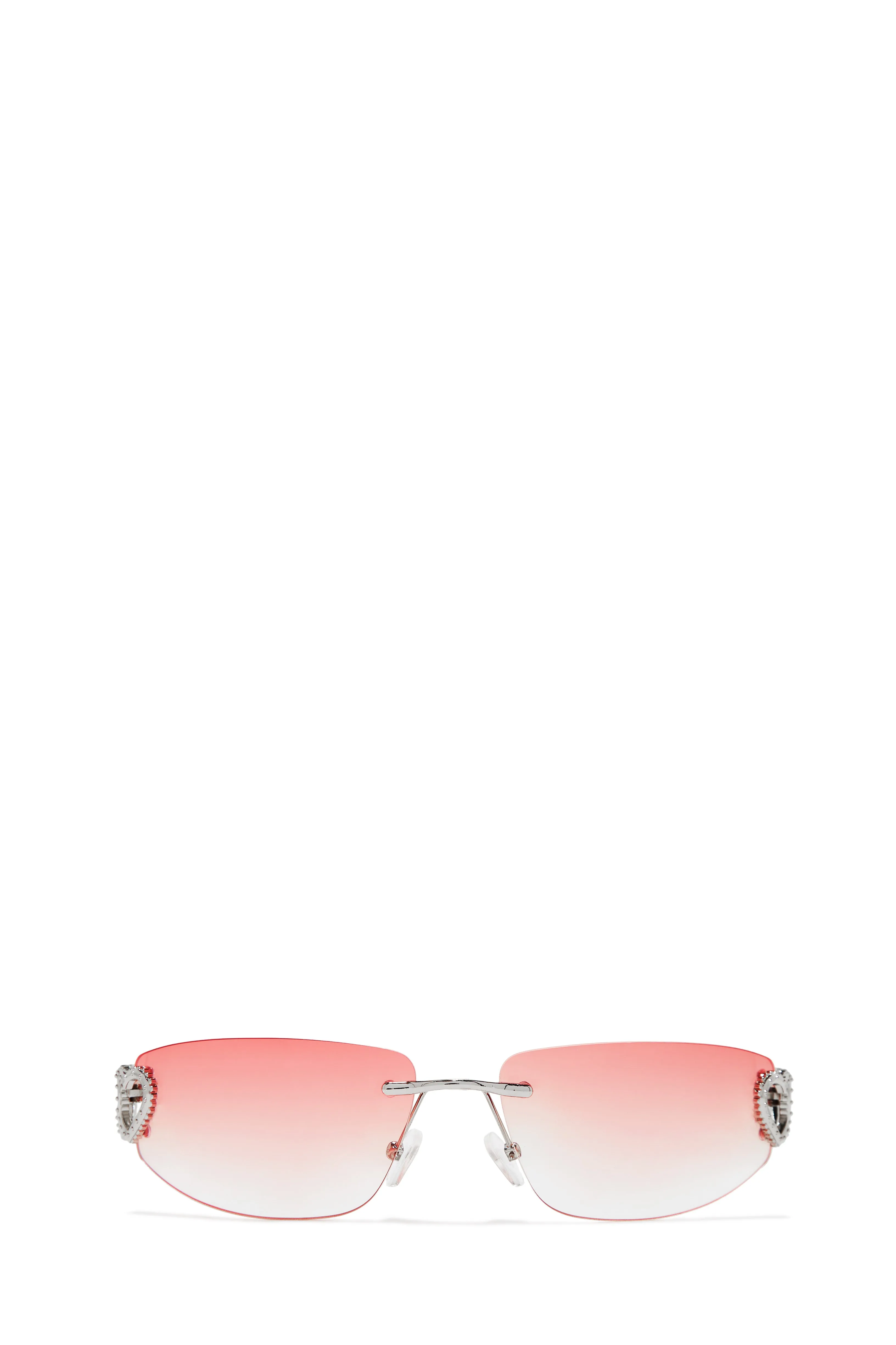 Summer Lover Rimless Sunglasses - Pink sold by Miss Lola product image thumbnail 4