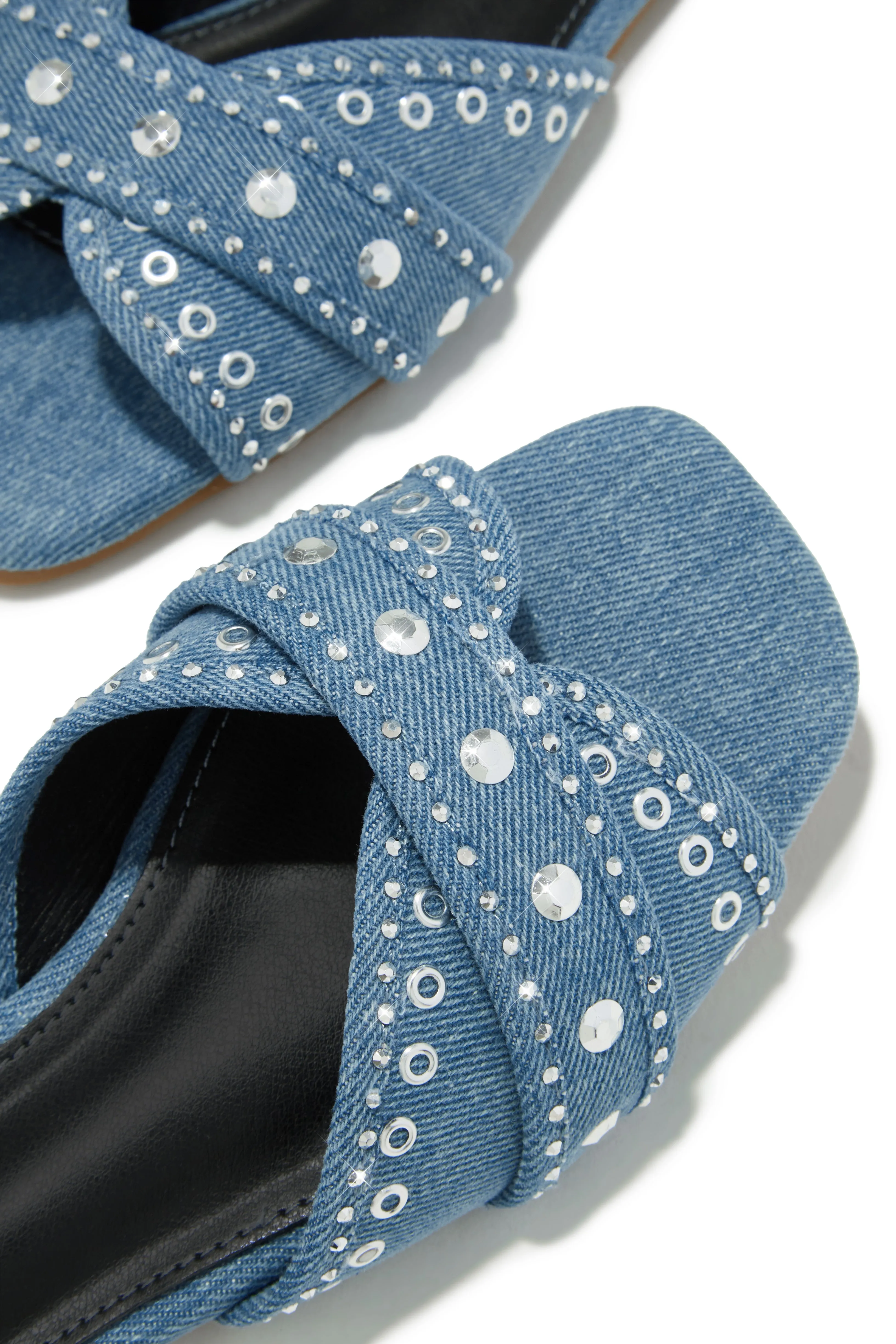 Aya Slip On Sandals - Denim sold by Miss Lola product image thumbnail 4