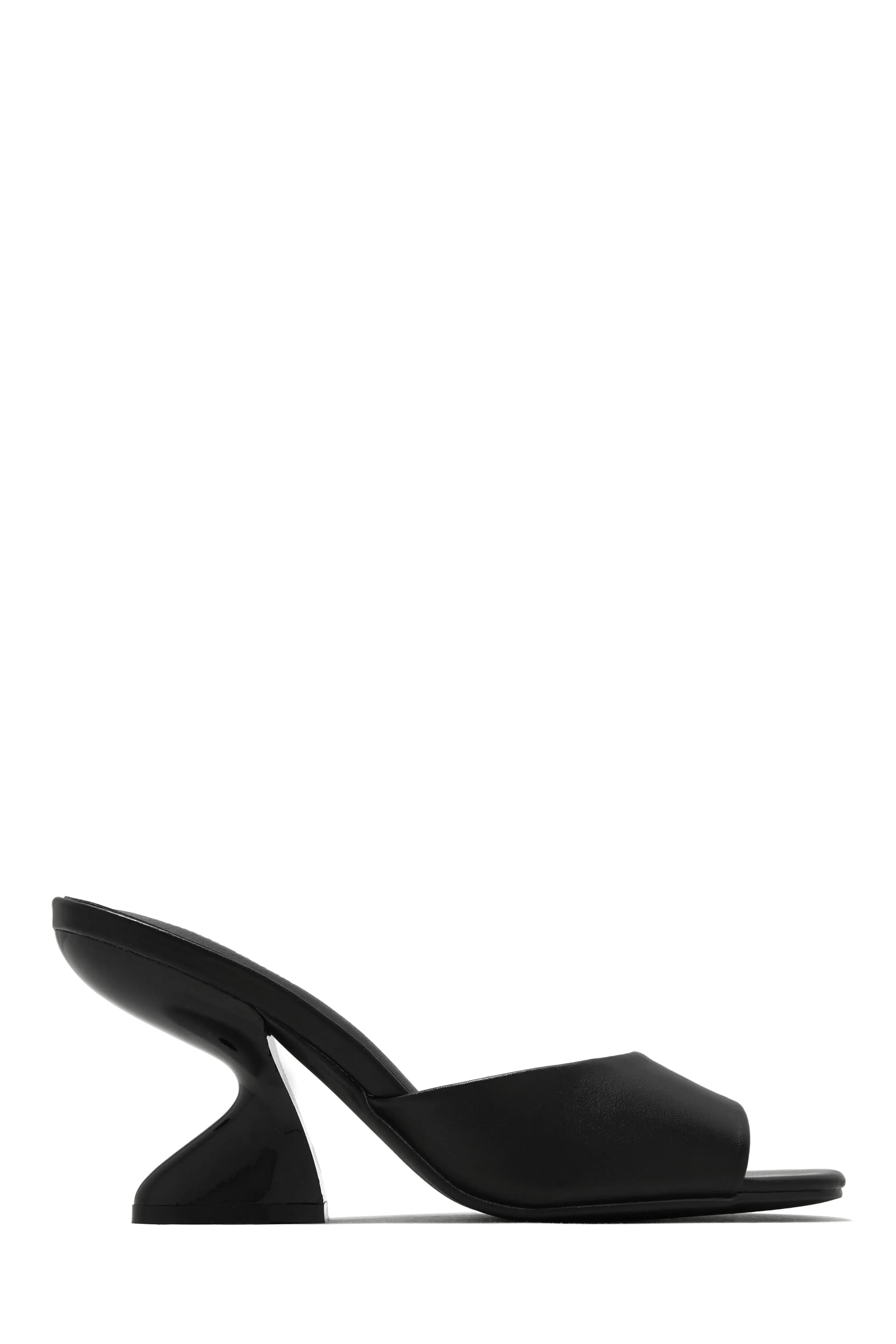 Racquel Mid Heel Mules - Black sold by Miss Lola product image thumbnail 5