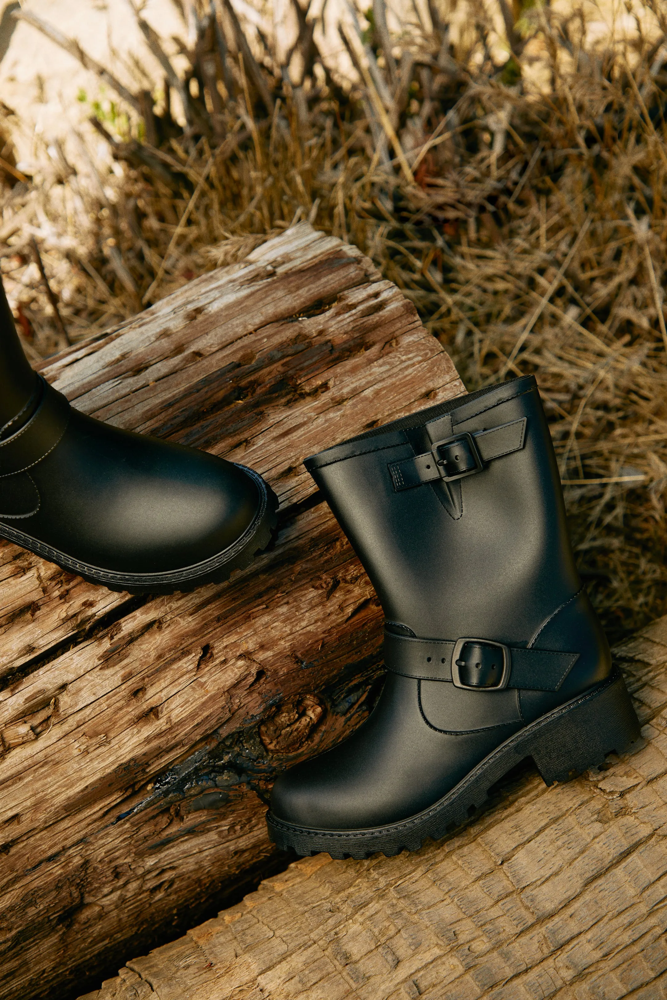 Stormy Water Resistant Rain Boots - Black sold by Miss Lola product image thumbnail 2