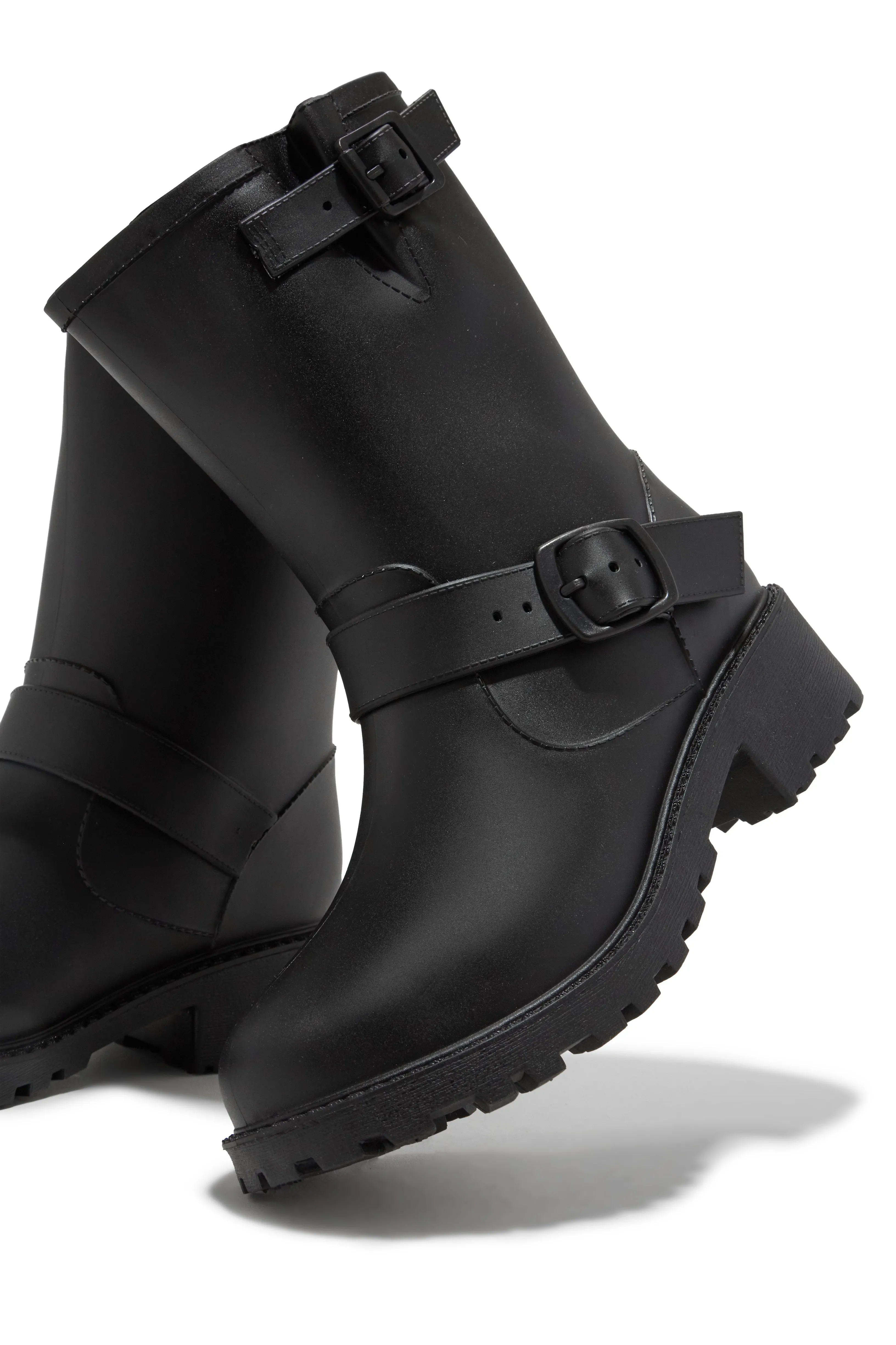 Stormy Water Resistant Rain Boots - Black sold by Miss Lola product image thumbnail 3