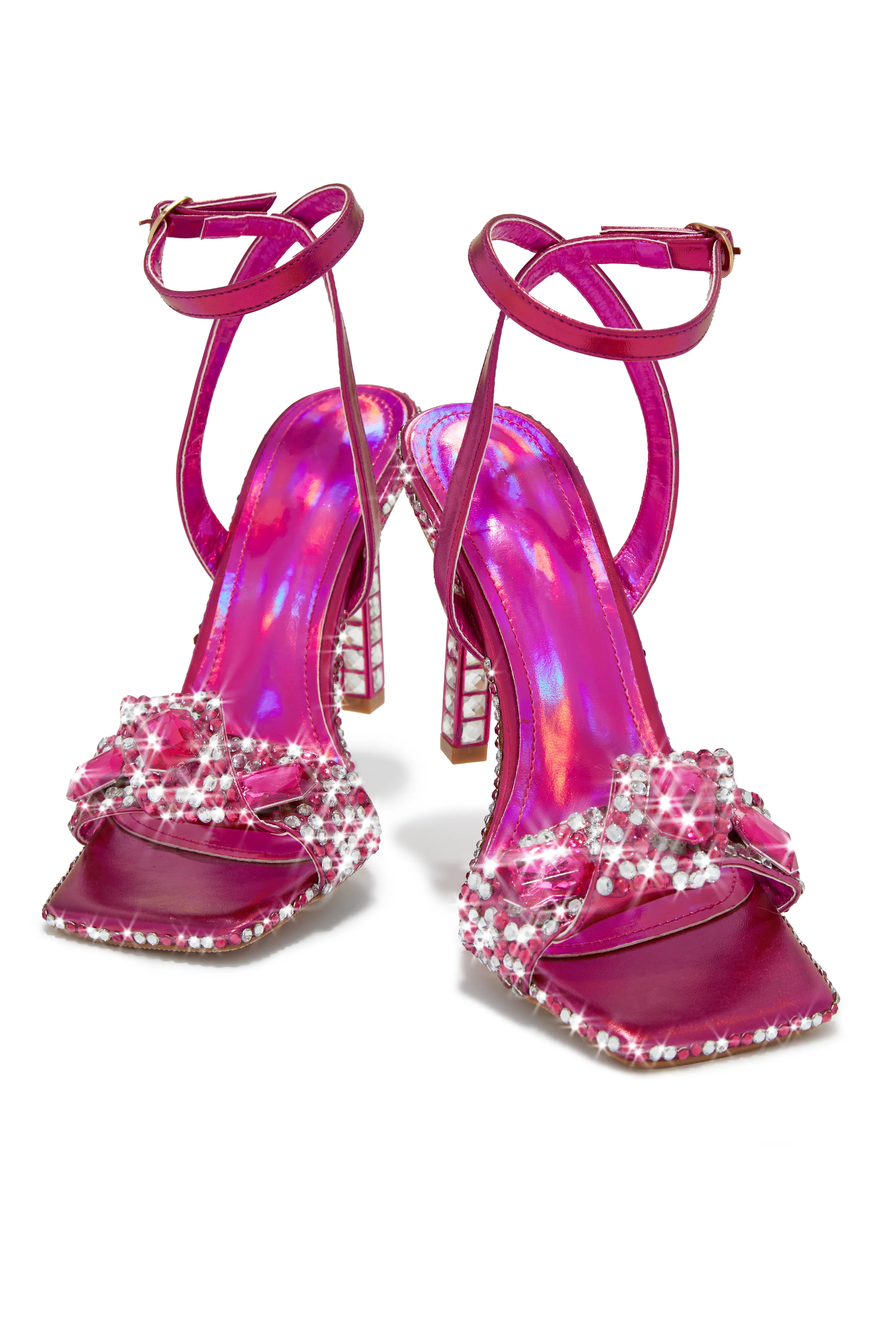 Reign Embellished Single Sole Heels - Pink sold by Miss Lola product image thumbnail 5