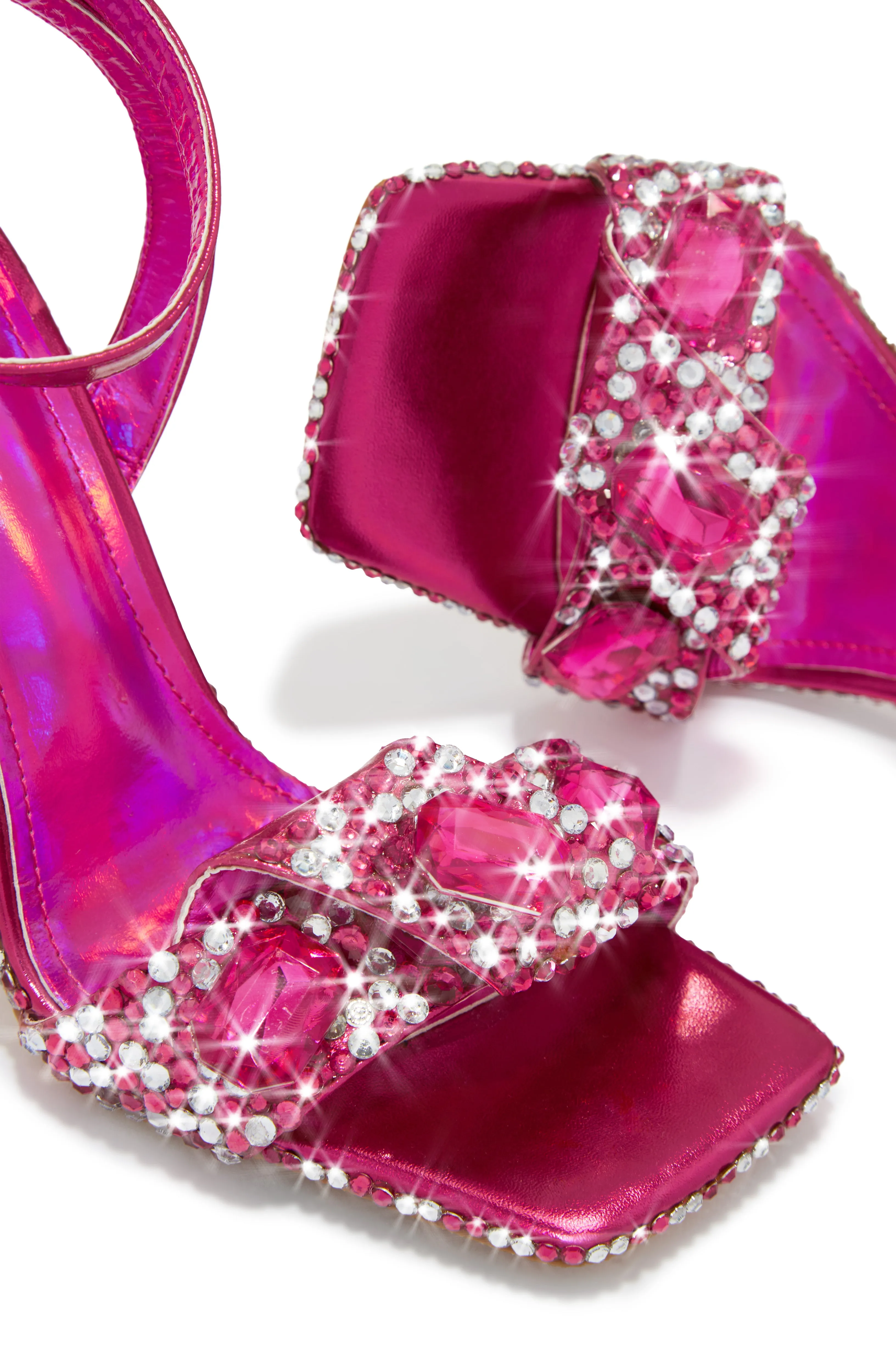 Reign Embellished Single Sole Heels - Pink sold by Miss Lola product image thumbnail 3