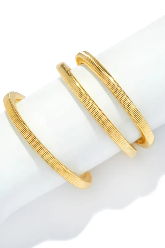 Milana 3 Piece Bracelet Set - Gold sold by Miss Lola