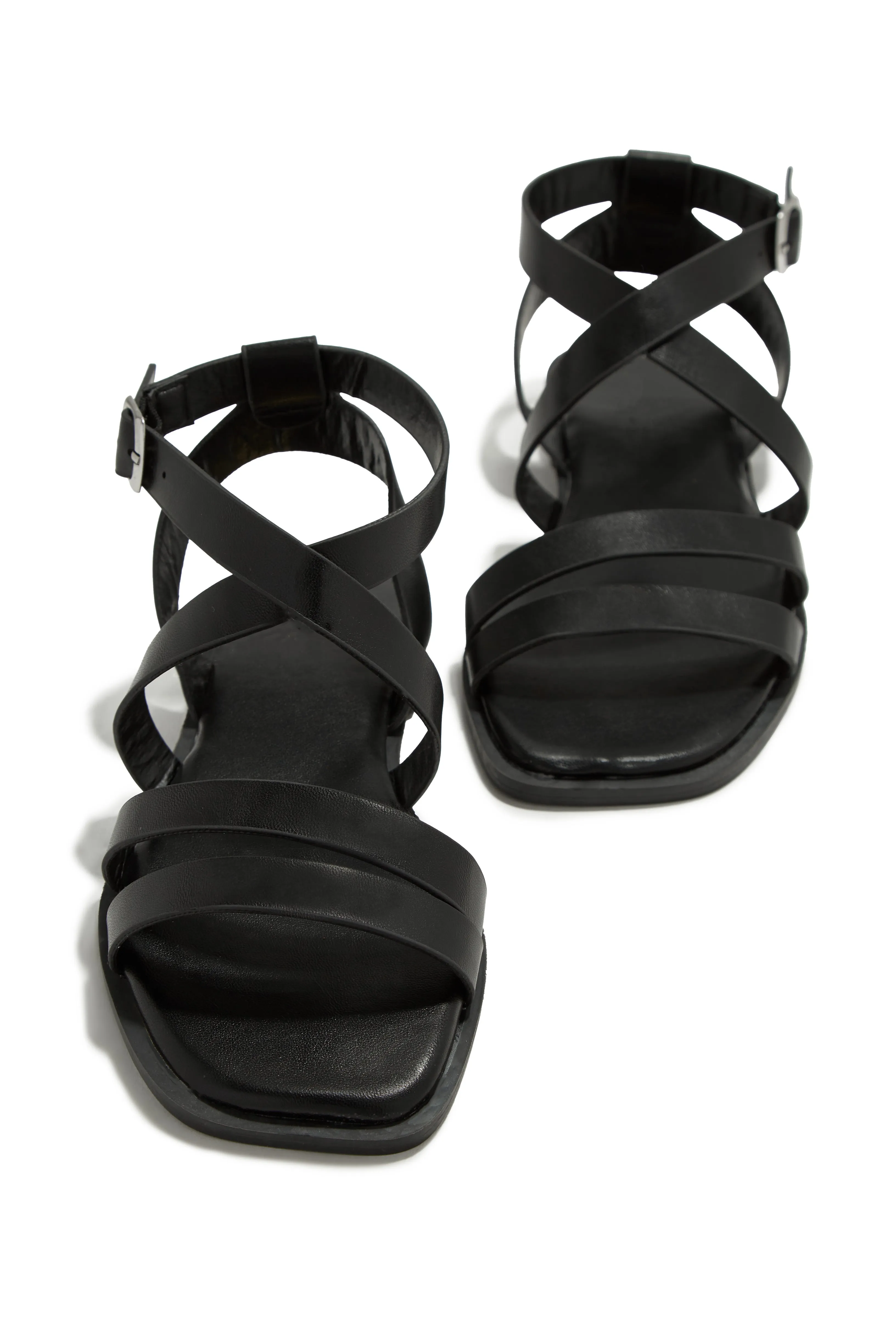 Sun Seeker Flat Strappy Sandals - Black sold by Miss Lola product image thumbnail 2