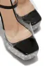Party Ready Embellished Platform Heels - Black sold by Miss Lola