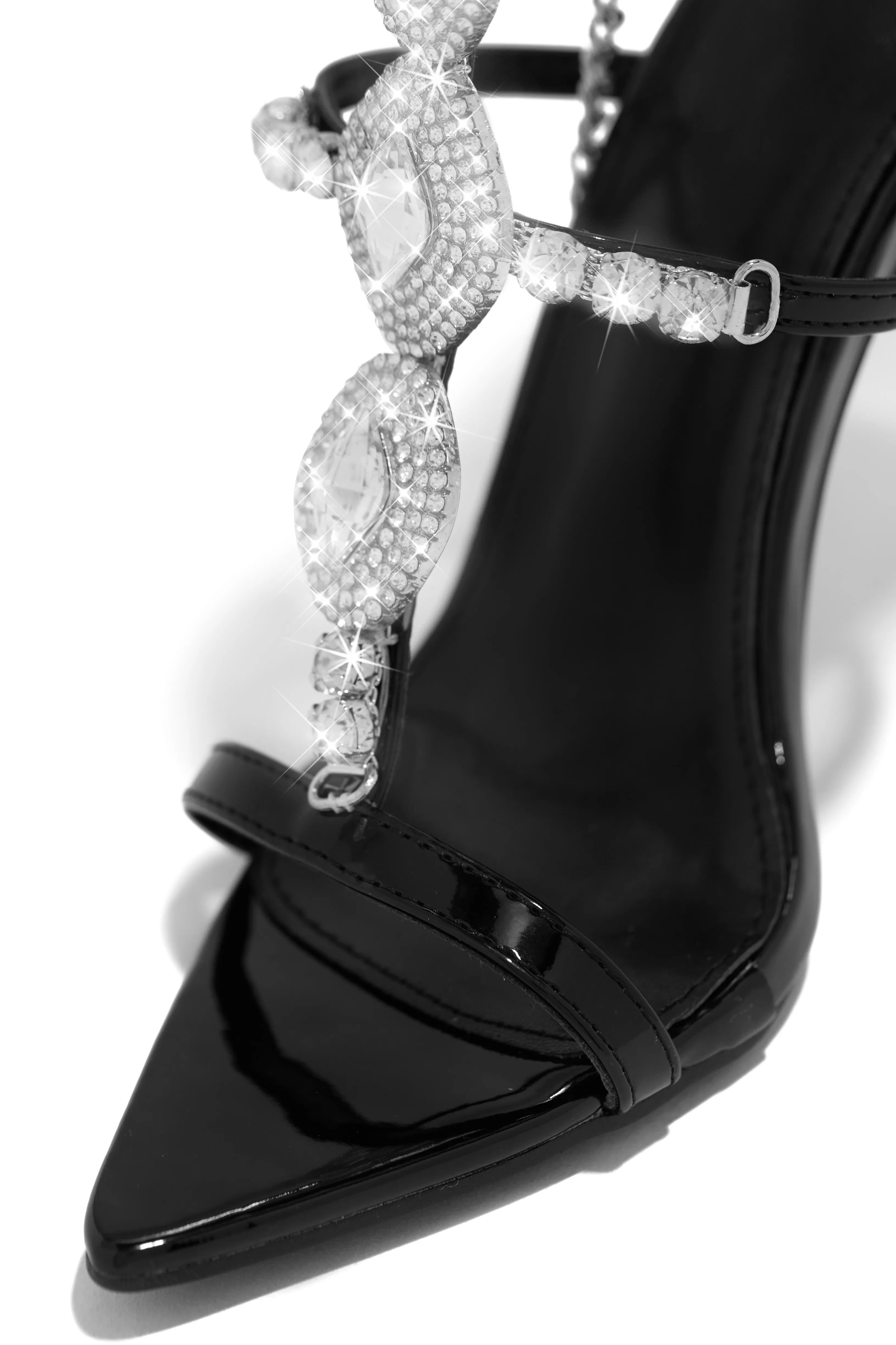 Main Character Embellished Single Sole High Heels - Black sold by Miss Lola product image thumbnail 3