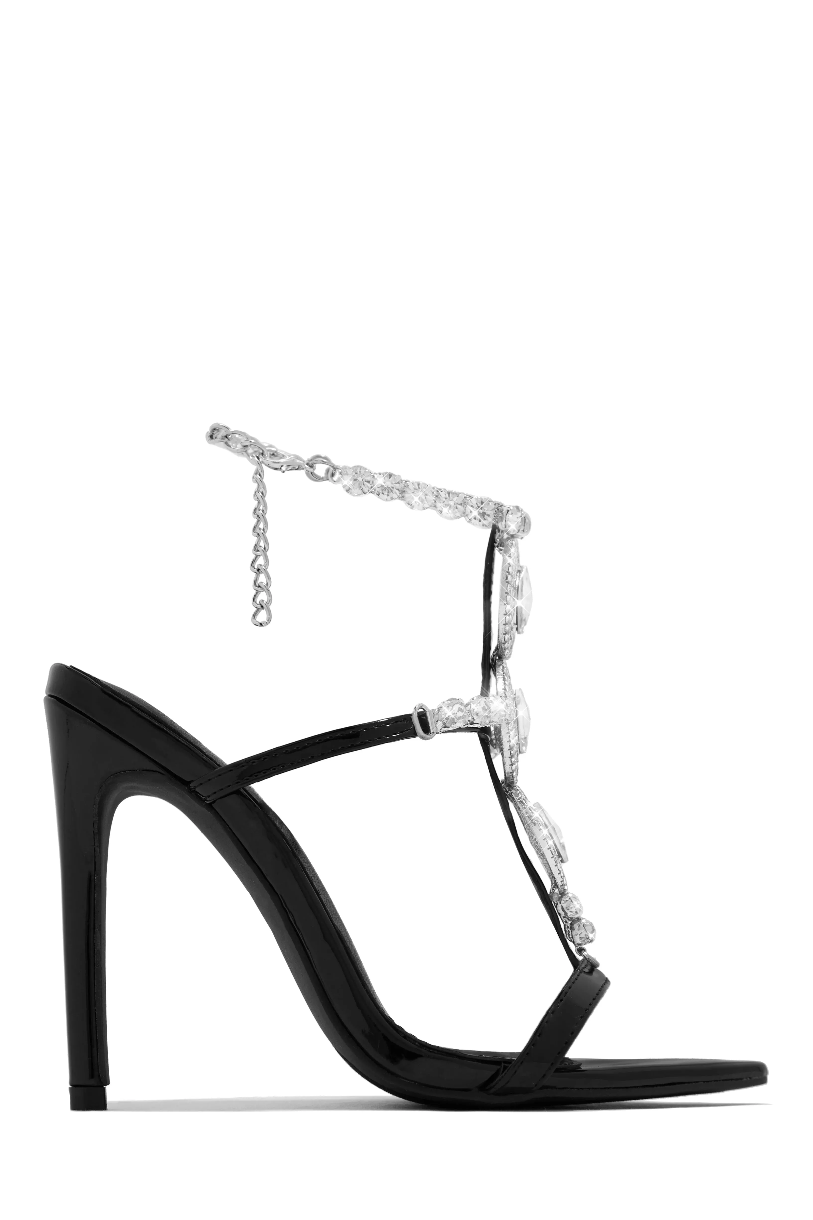 Main Character Embellished Single Sole High Heels - Black sold by Miss Lola product image thumbnail 5