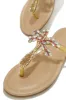 Hot Summer Nights Embellished Slip On Sandals - Nude sold by Miss Lola