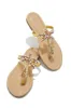 Hot Summer Nights Embellished Slip On Sandals - Nude sold by Miss Lola