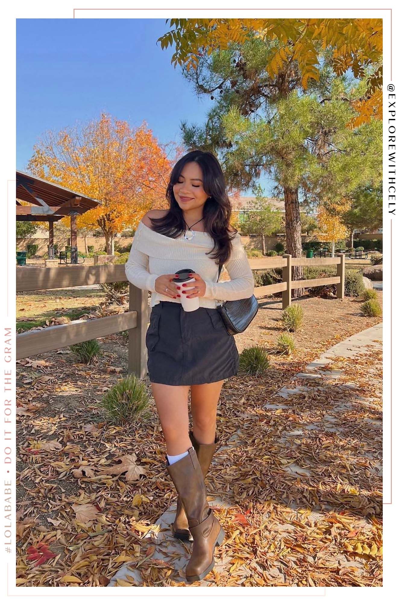 Alba Off The Shoulder Knit Top - Cream sold by Miss Lola product image thumbnail 2