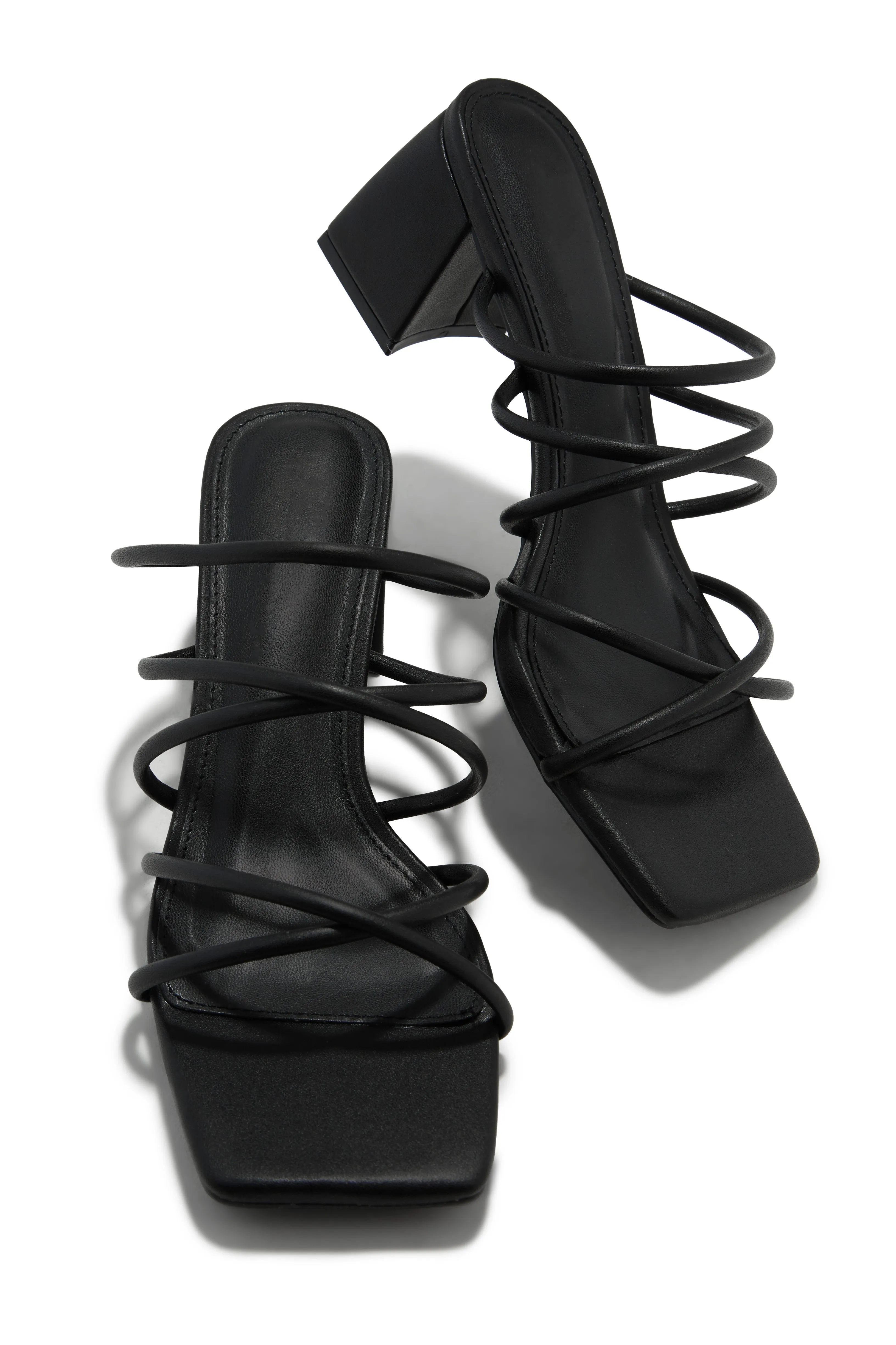 Hannah Block Mid Heel Mules - Black sold by Miss Lola product image thumbnail 2