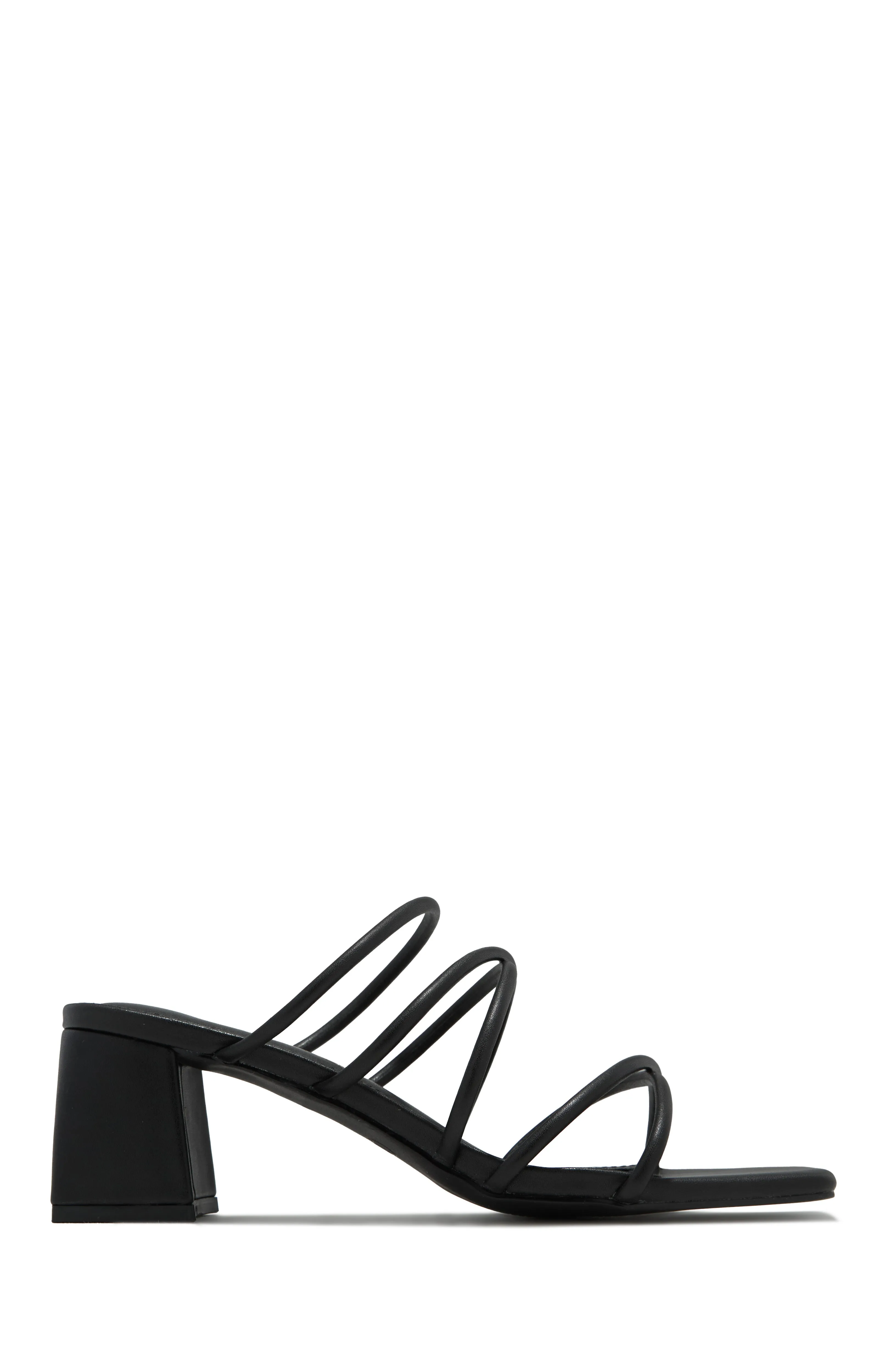 Hannah Block Mid Heel Mules - Black sold by Miss Lola product image thumbnail 4