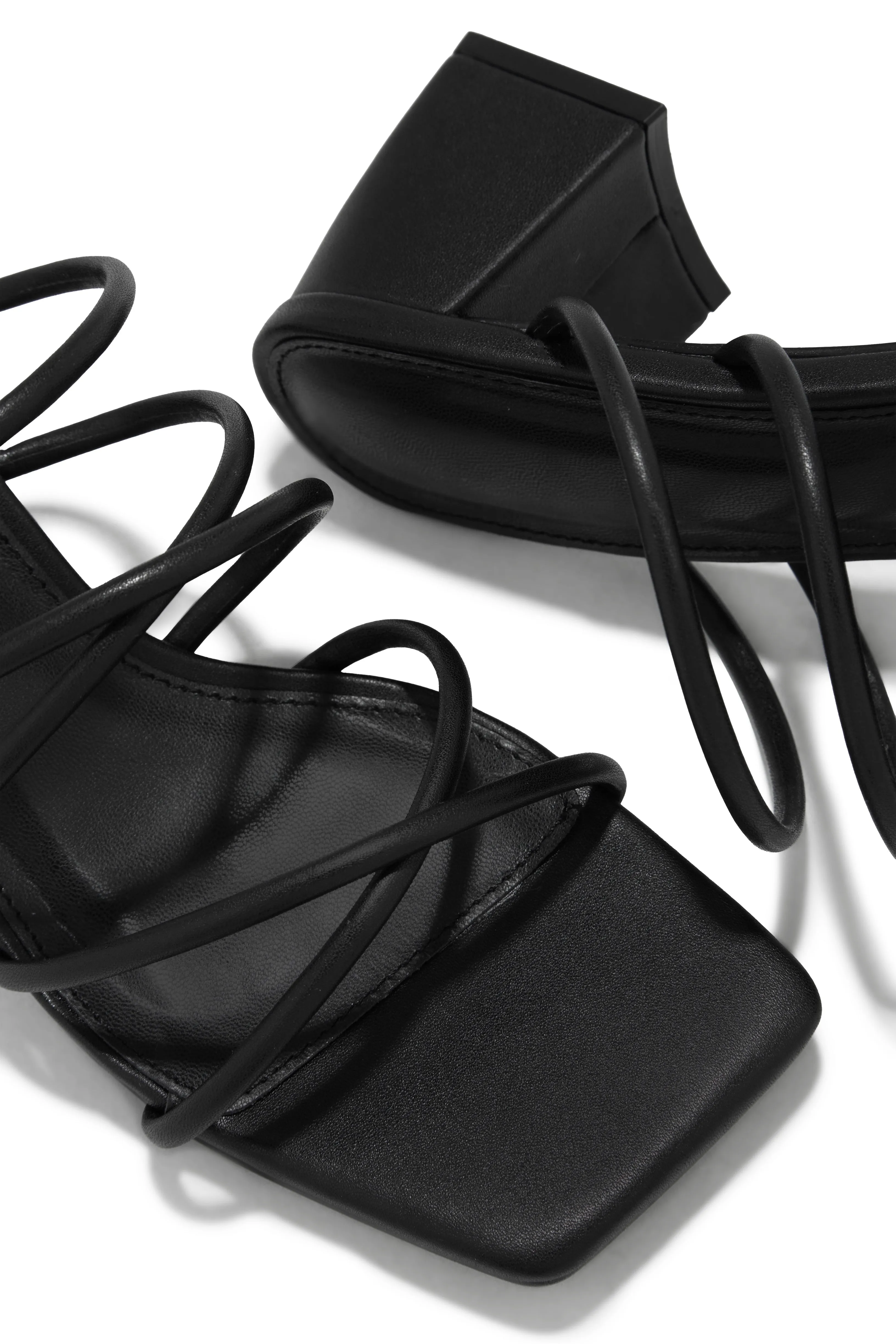 Hannah Block Mid Heel Mules - Black sold by Miss Lola product image thumbnail 3