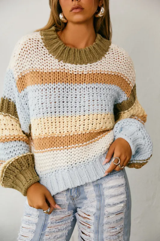 Alissia Long Sleeve Sweater - Multi sold by Miss Lola