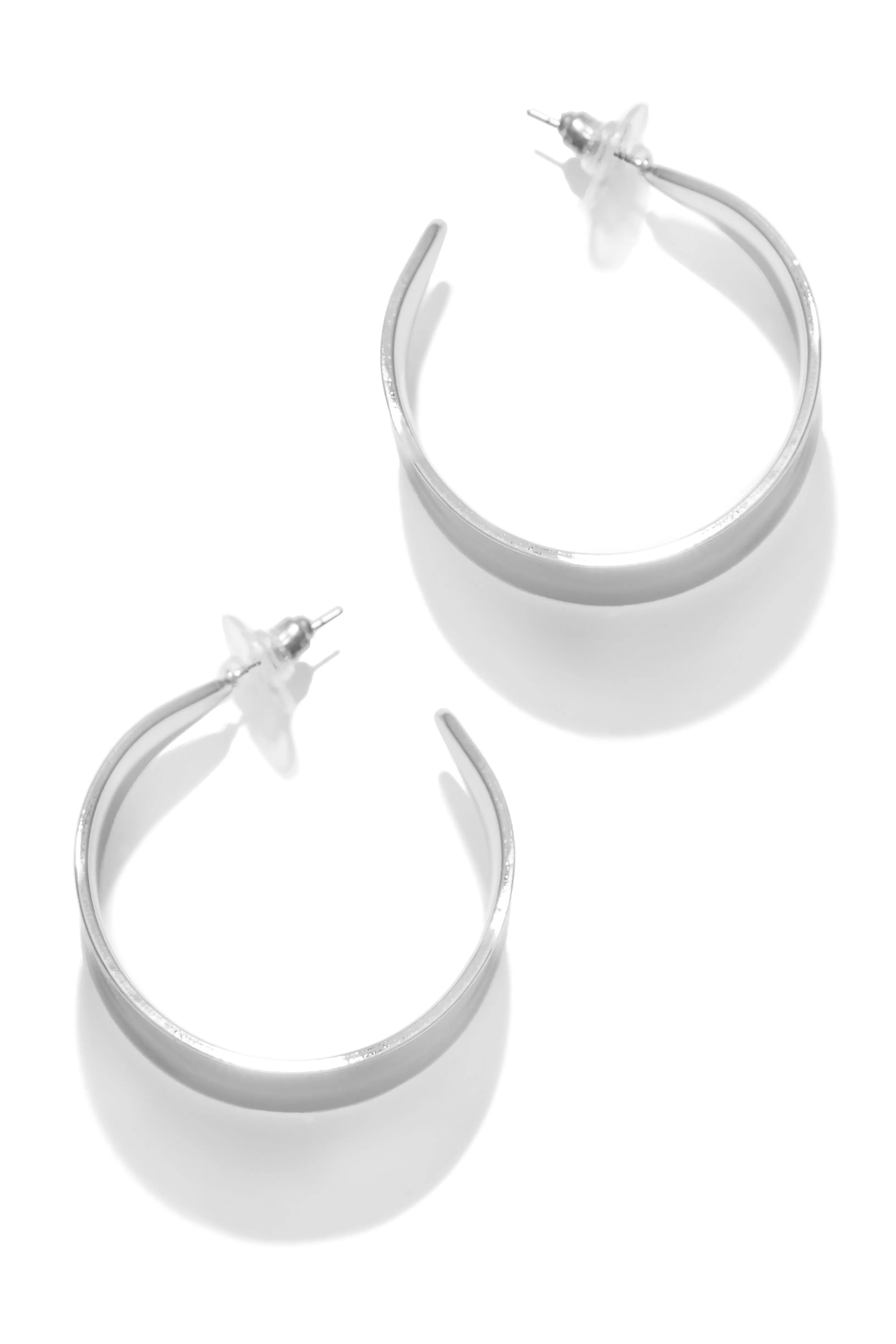 Janelle Hoop Earring - Silver sold by Miss Lola product image thumbnail 4