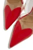 Forever Love Pointed Toe High Heel Mules - Red sold by Miss Lola