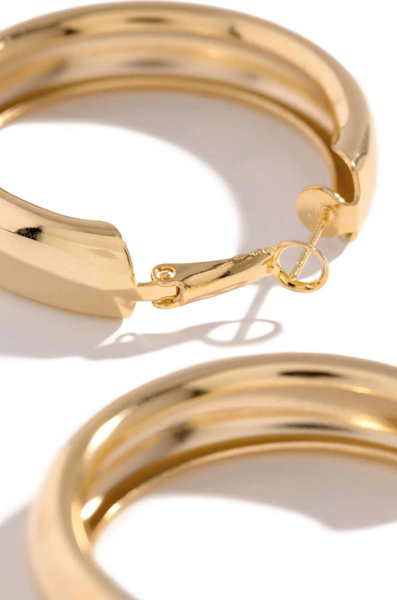 Sabrina Chunky Hoop Earring - Gold sold by Miss Lola product image thumbnail 3